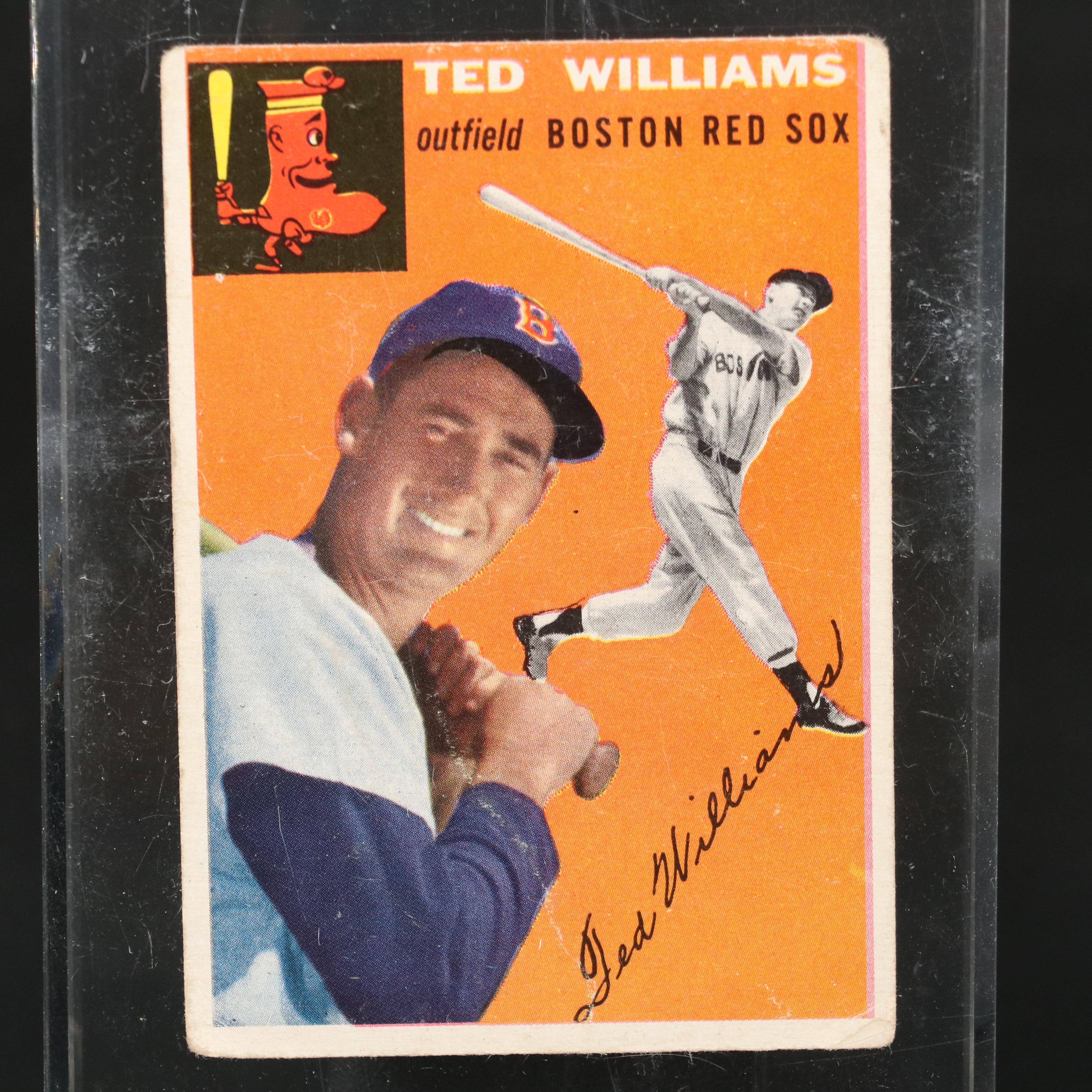 1954 and 1956 Topps Ted Williams Boston Red Sox Baseball Cards