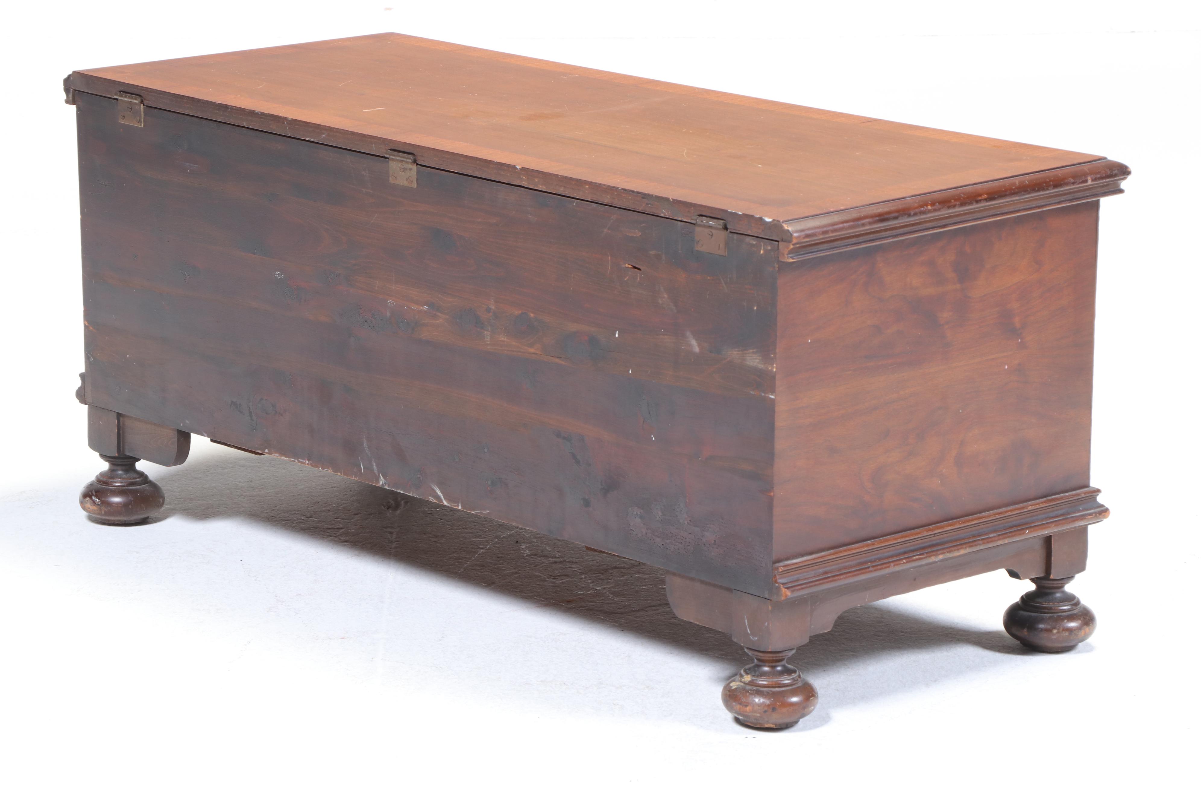 Lane "Aroma-Tite" Jacobean Revival Walnut and Cedar Blanket Chest, Circa 1930