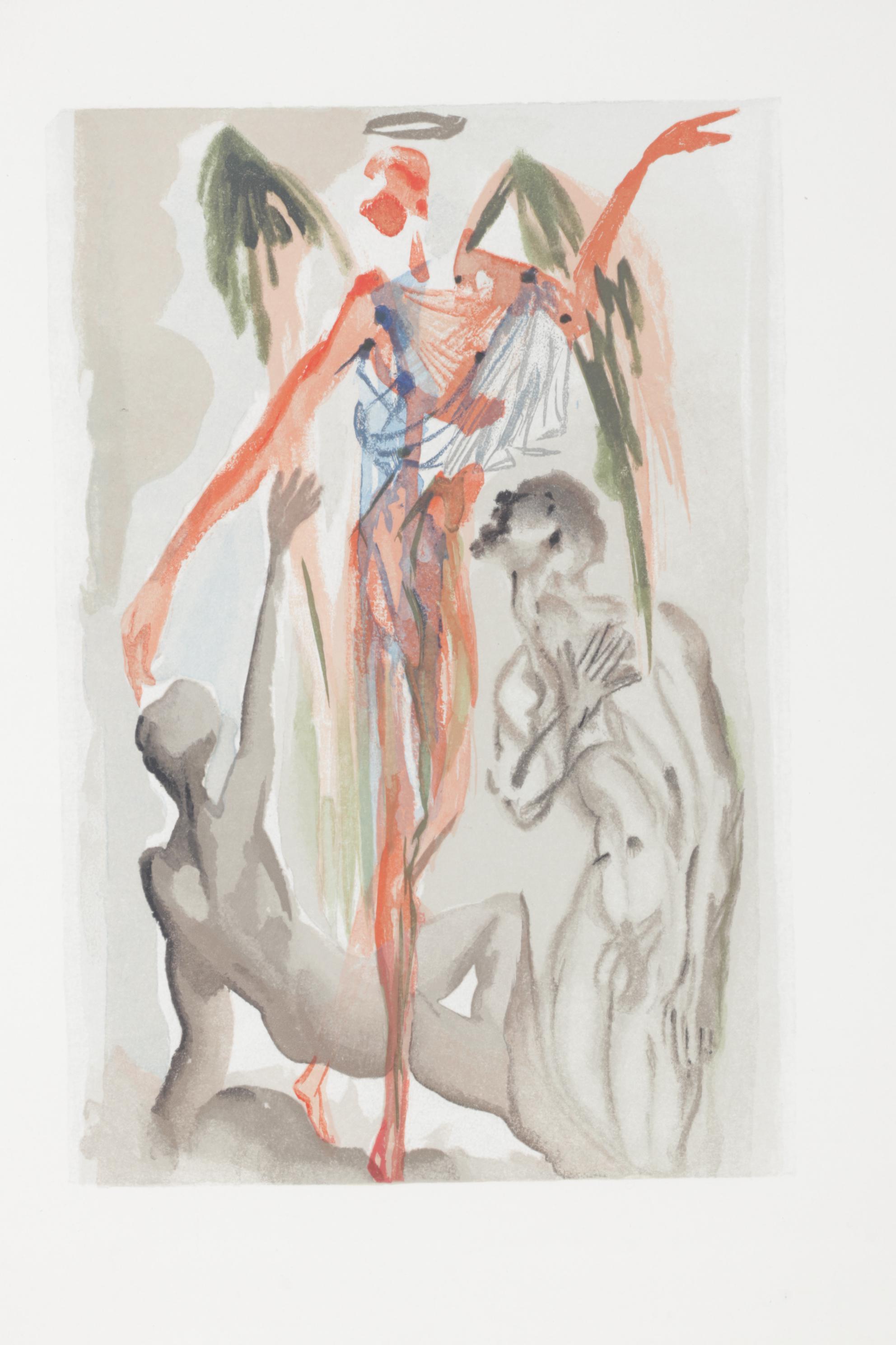 Salvador Dalí Wood Engraving "Le Confession de Dante," 1960-1964