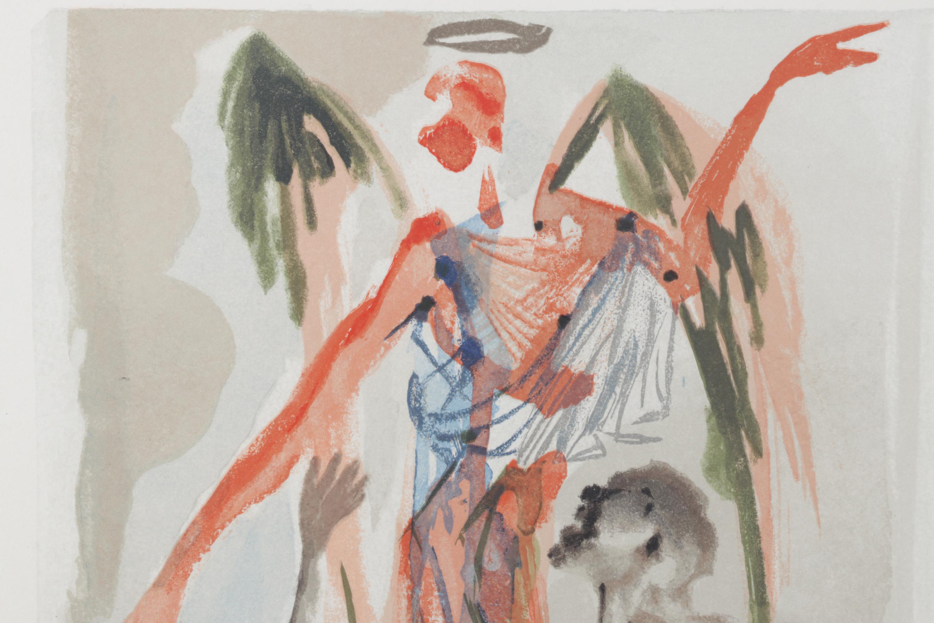 Salvador Dalí Wood Engraving "Le Confession de Dante," 1960-1964