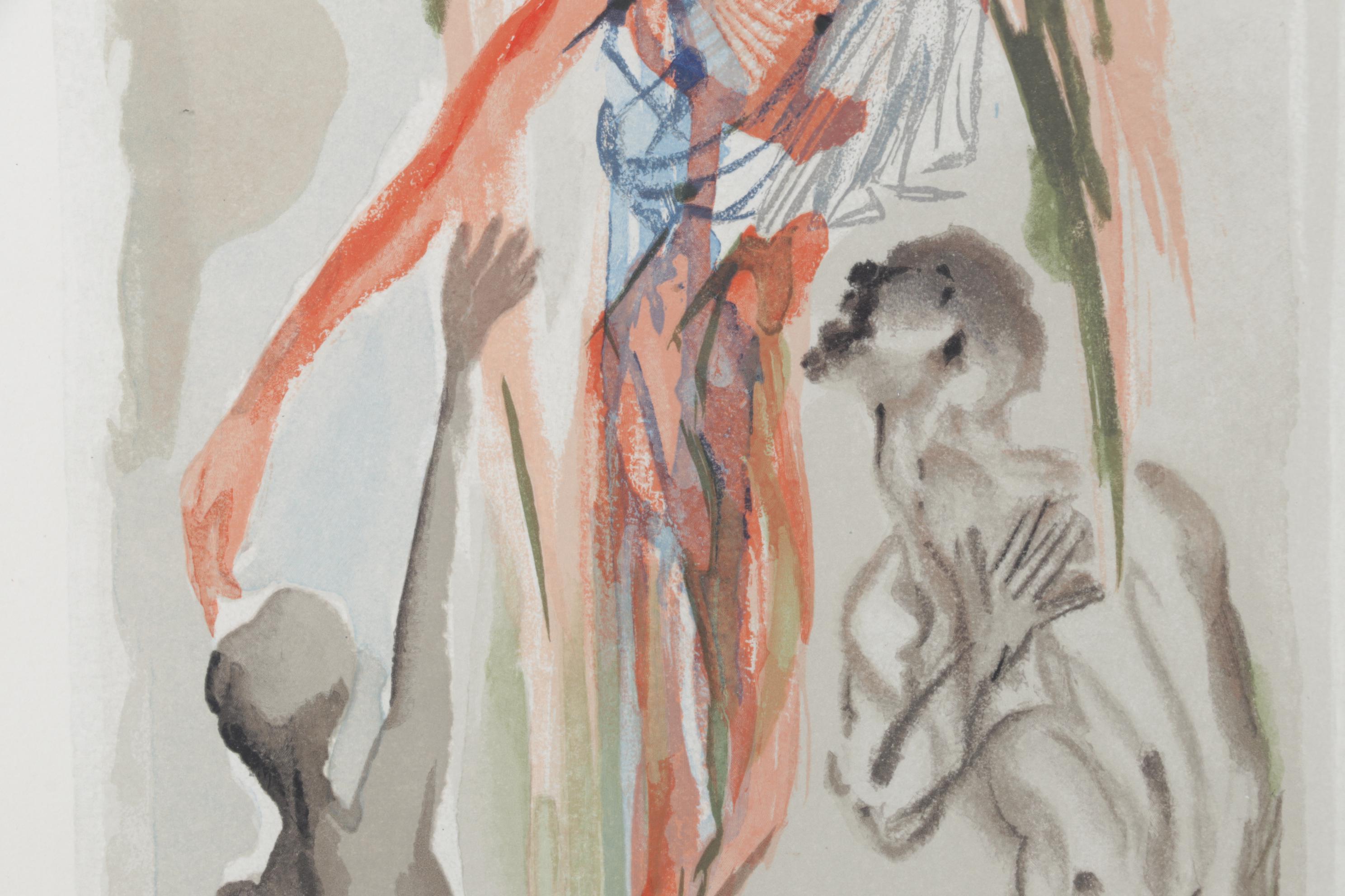 Salvador Dalí Wood Engraving "Le Confession de Dante," 1960-1964