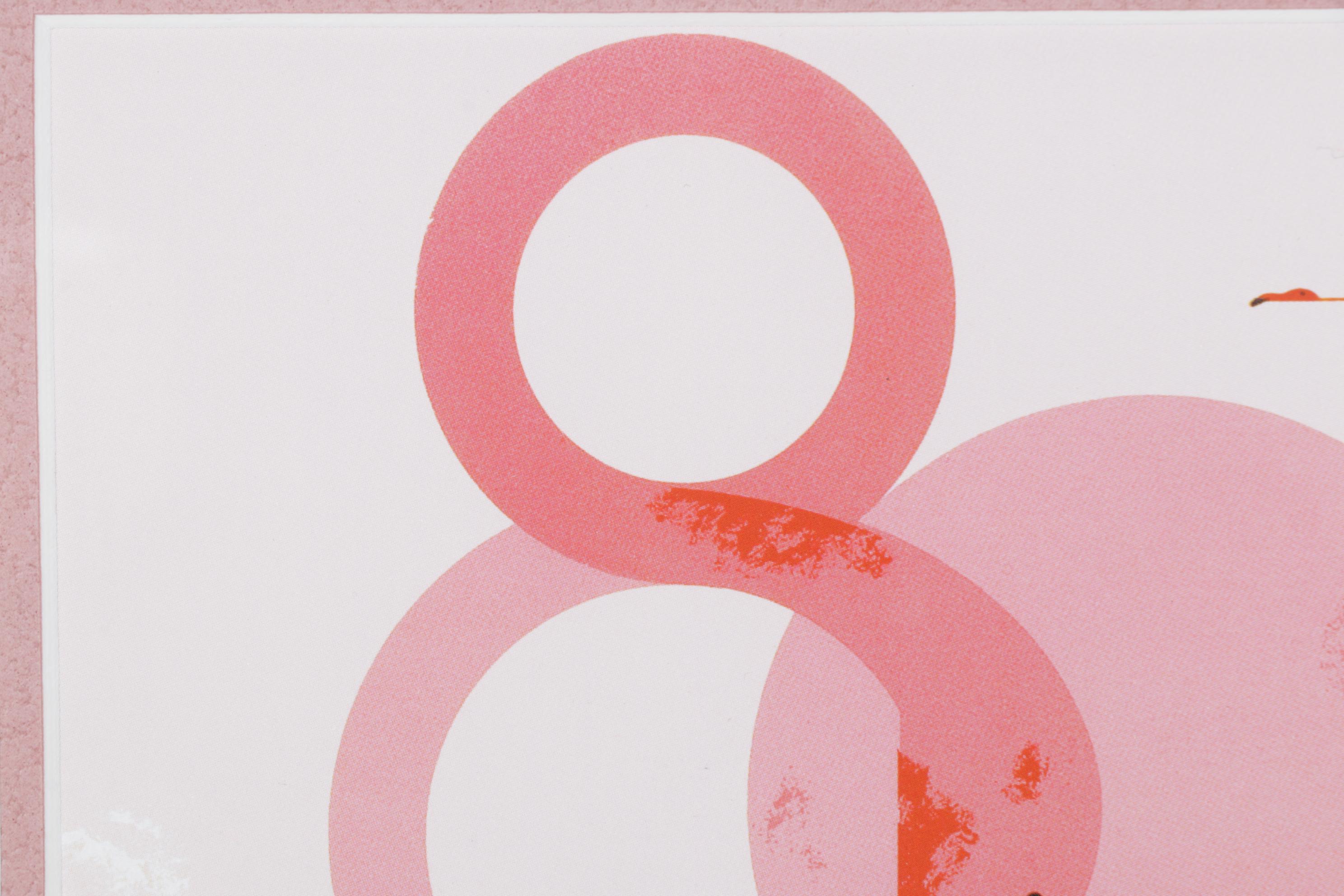 Charley Harper Ford Times Offset Lithograph "Flamingo", 1958