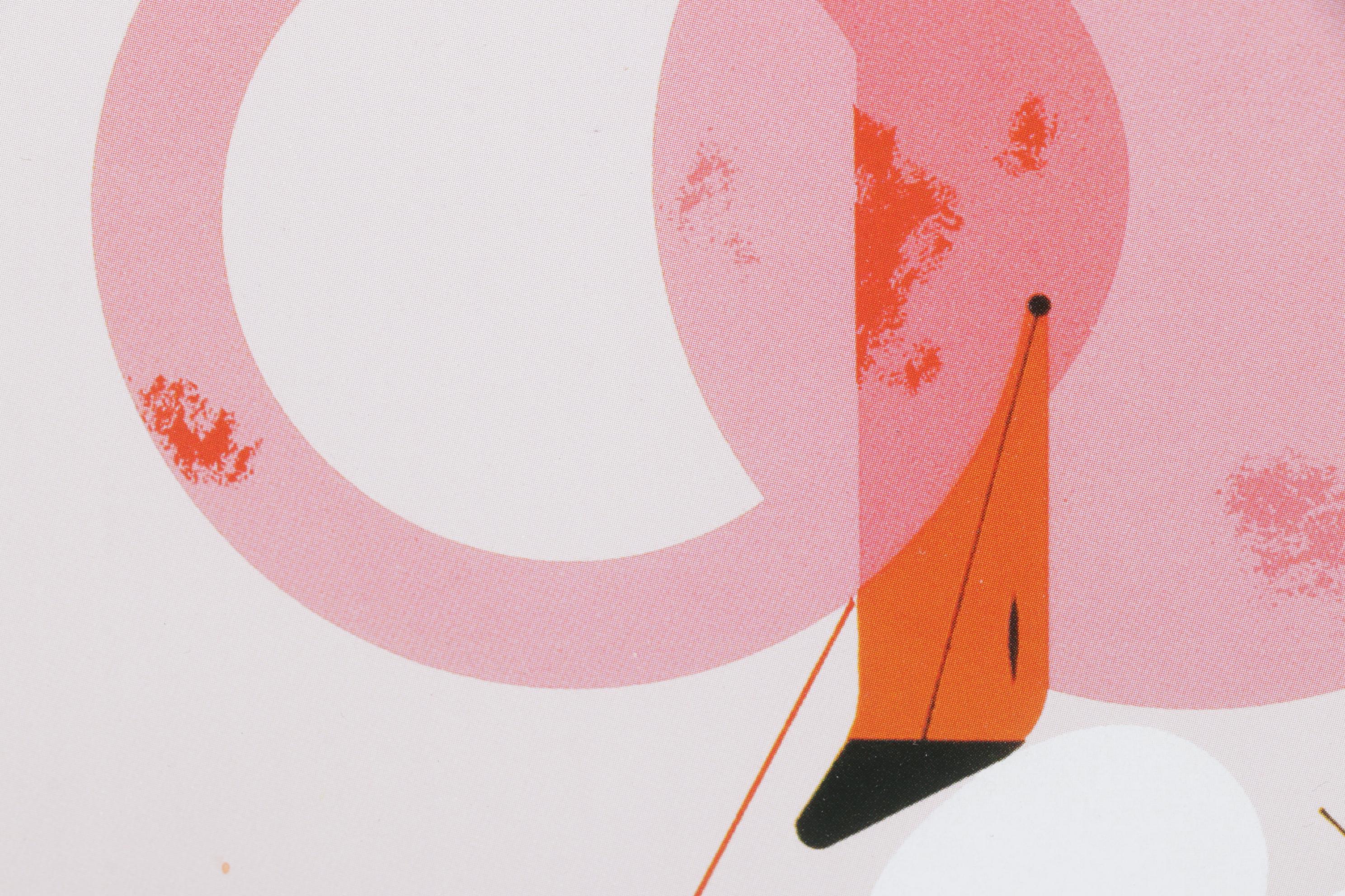 Charley Harper Ford Times Offset Lithograph "Flamingo", 1958