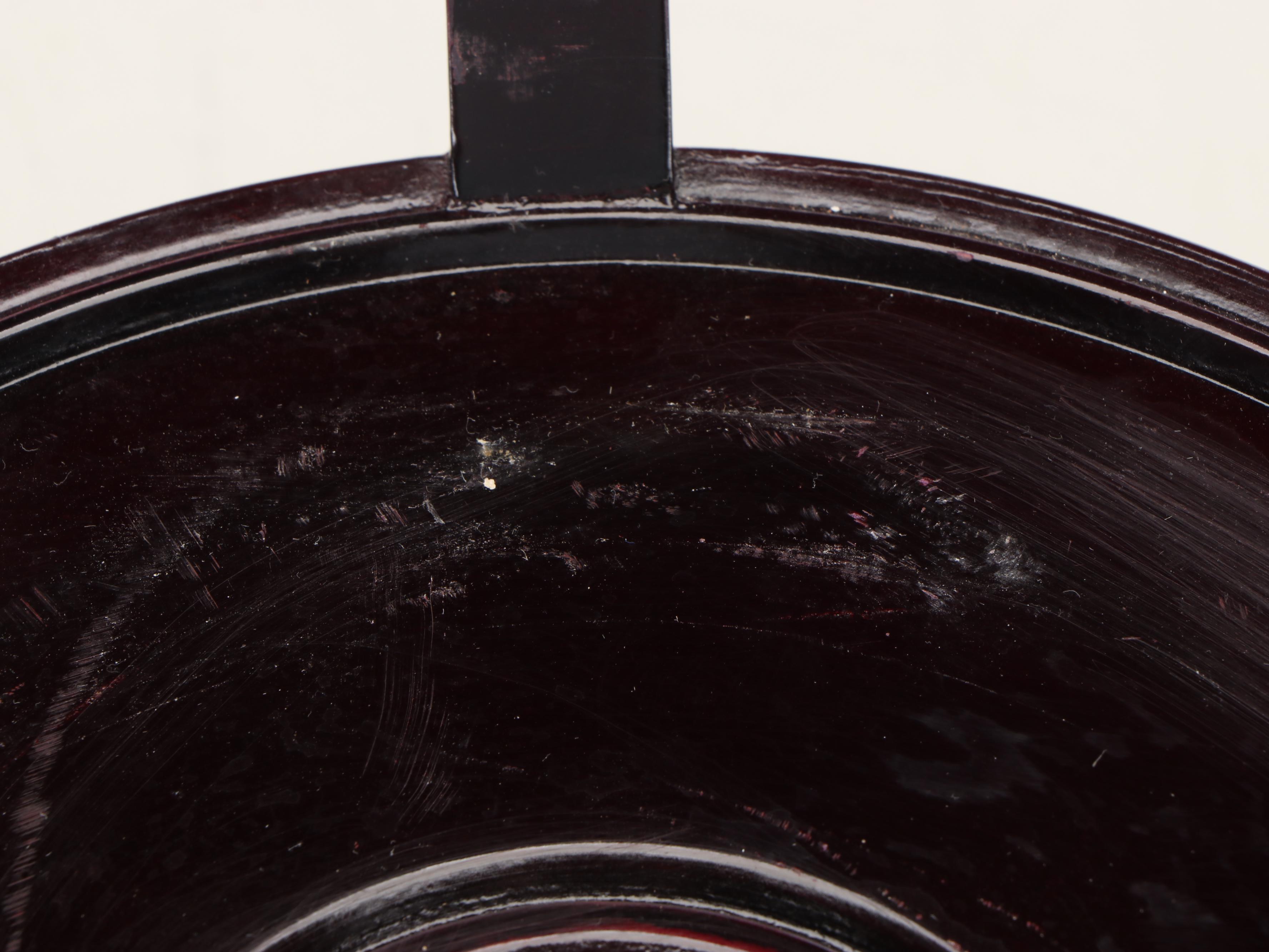 Pair of Japanese Gold Imari Porcelain Fishbowl Planters with Carved Stands