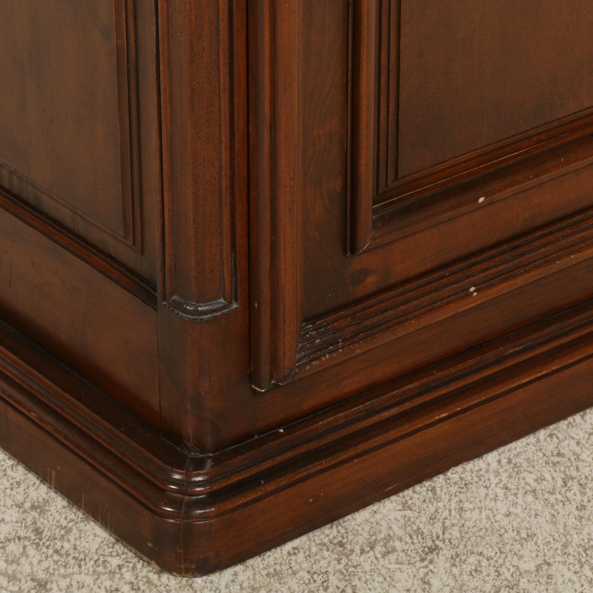 French  Provincial Carved Walnut Armoire, Early 20th Century