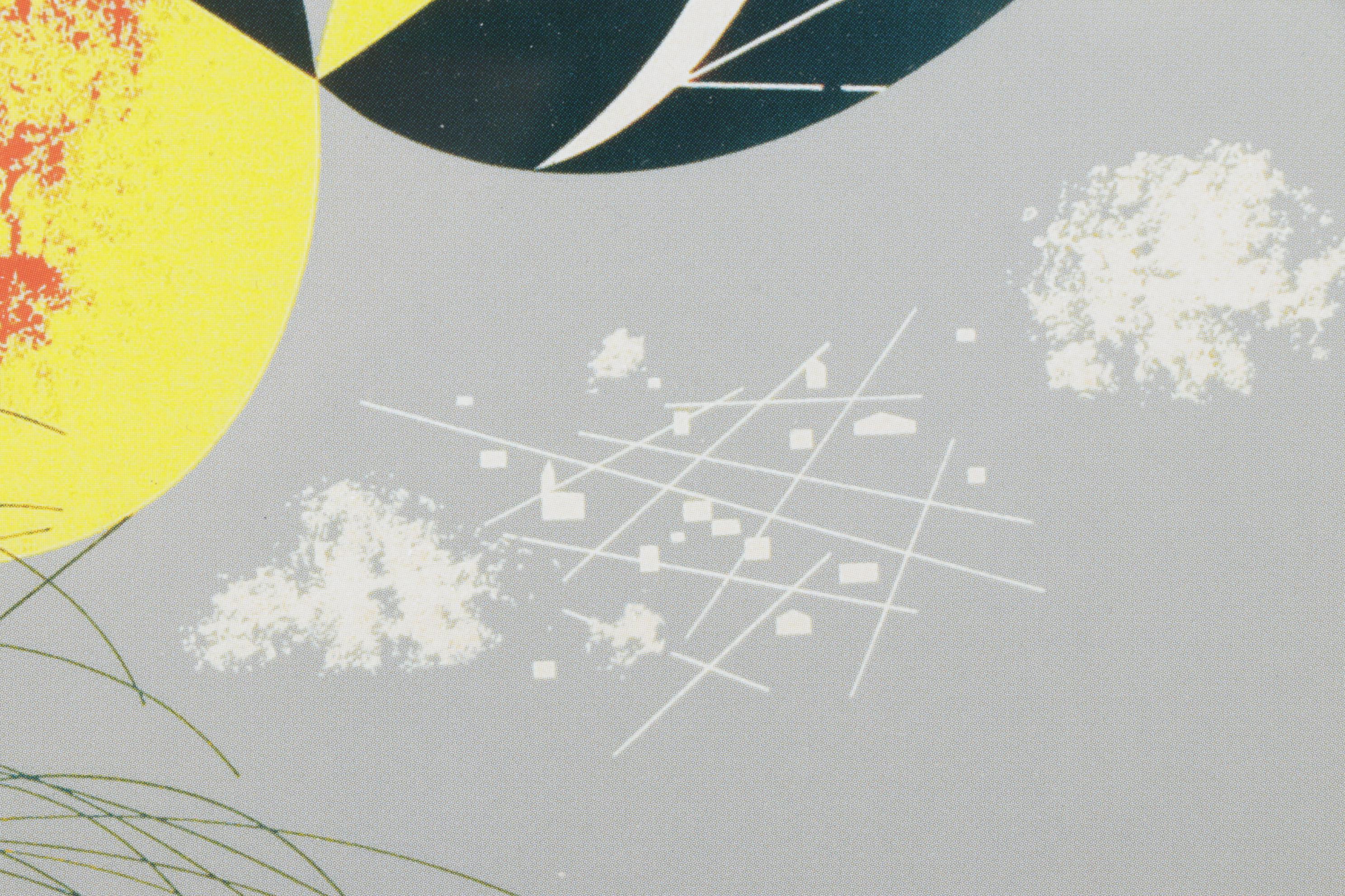 Charley Harper Offset Lithograph "Western Tanager", Mid-20th C.