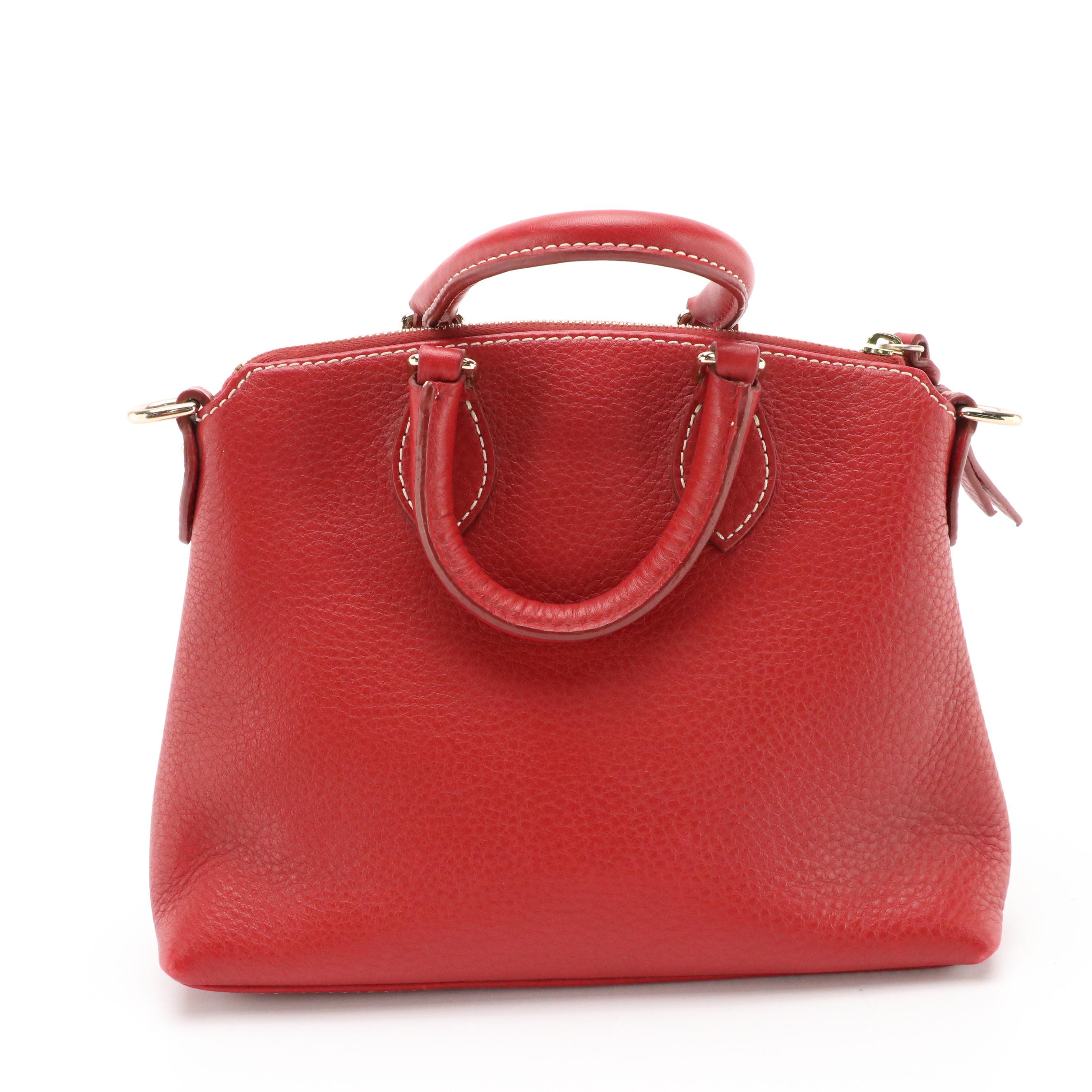 Dooney & Bourke Grain Leather 2-Way Bag, Zip Pouch, Barrel Bag & Coach Wristlet