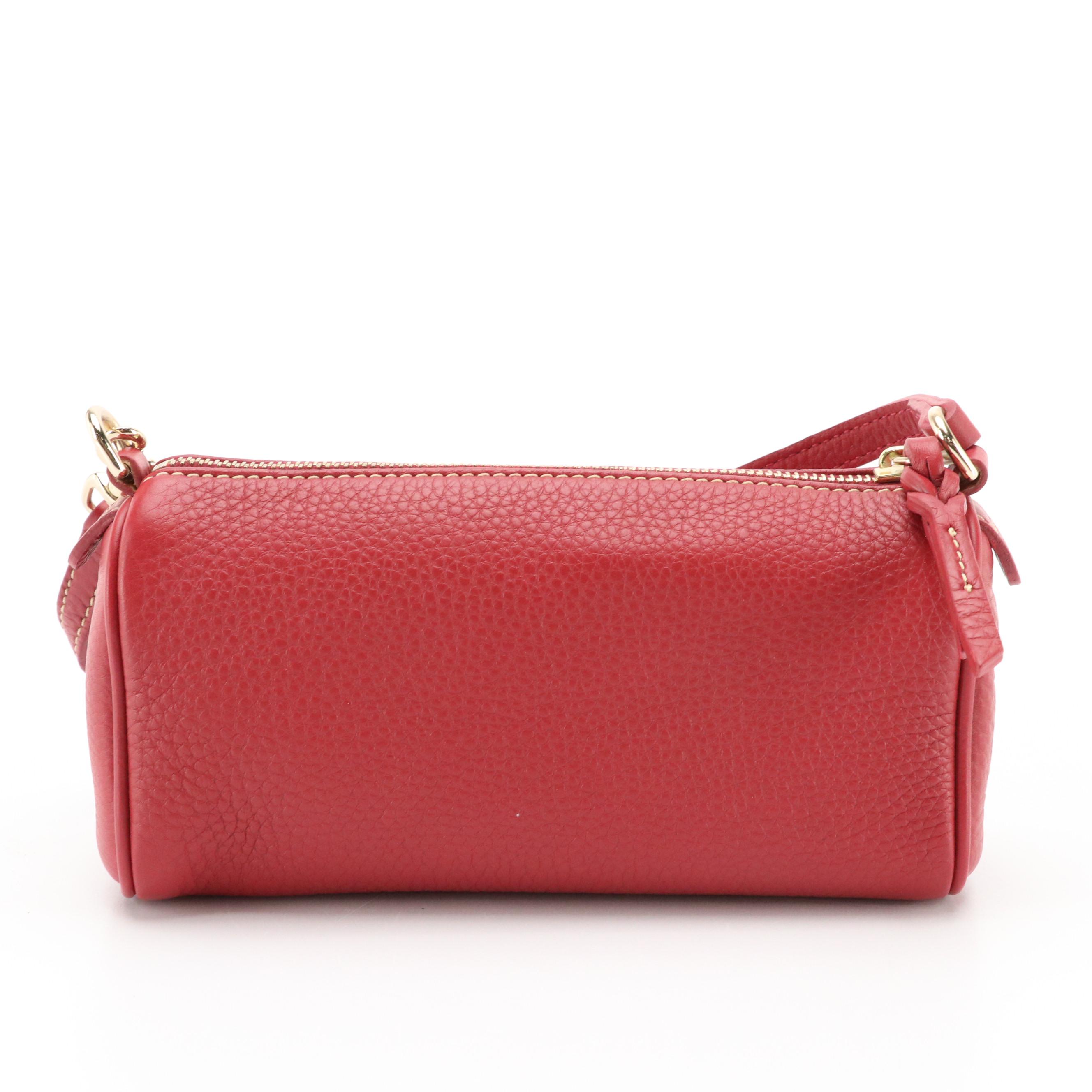 Dooney & Bourke Grain Leather 2-Way Bag, Zip Pouch, Barrel Bag & Coach Wristlet