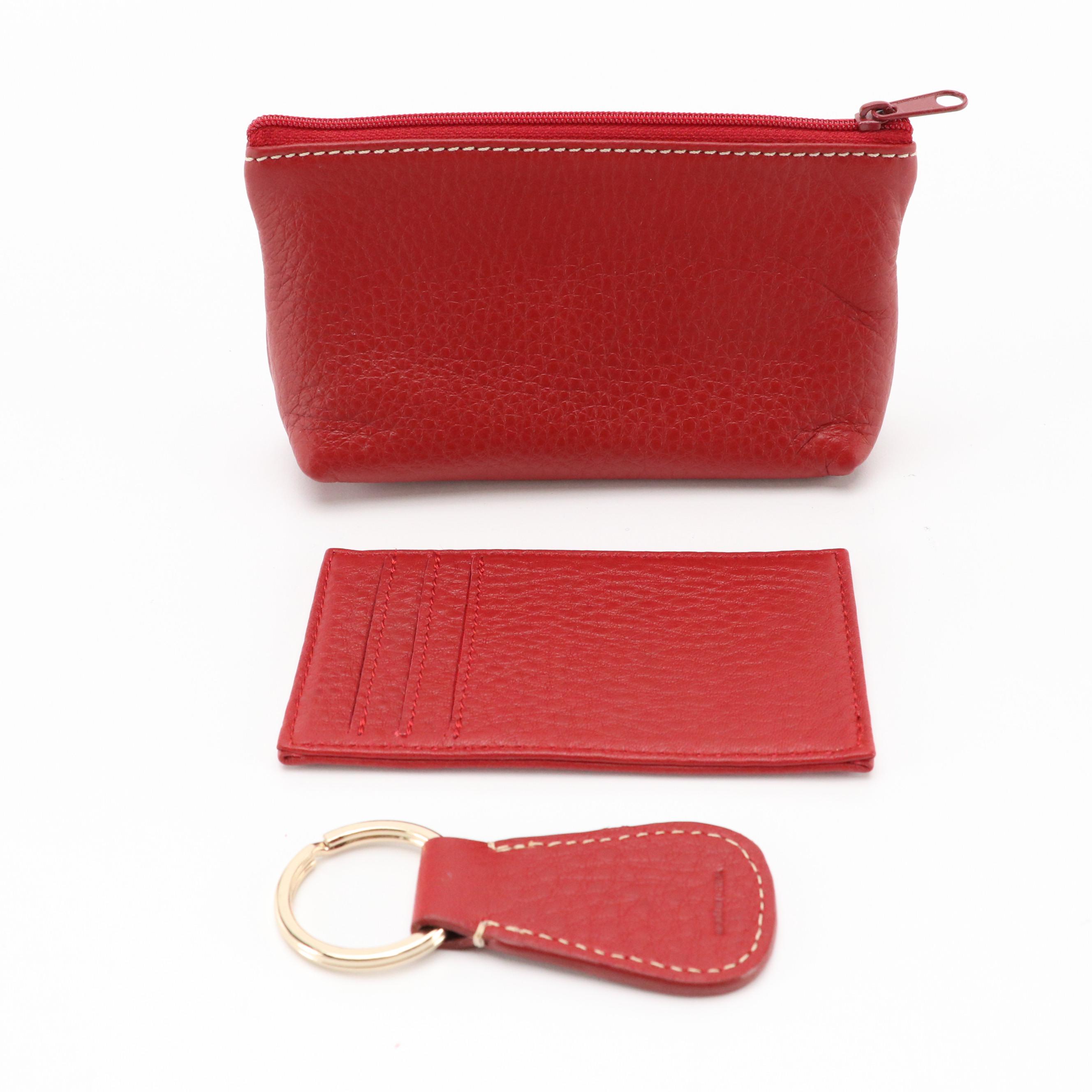 Dooney & Bourke Grain Leather 2-Way Bag, Zip Pouch, Barrel Bag & Coach Wristlet