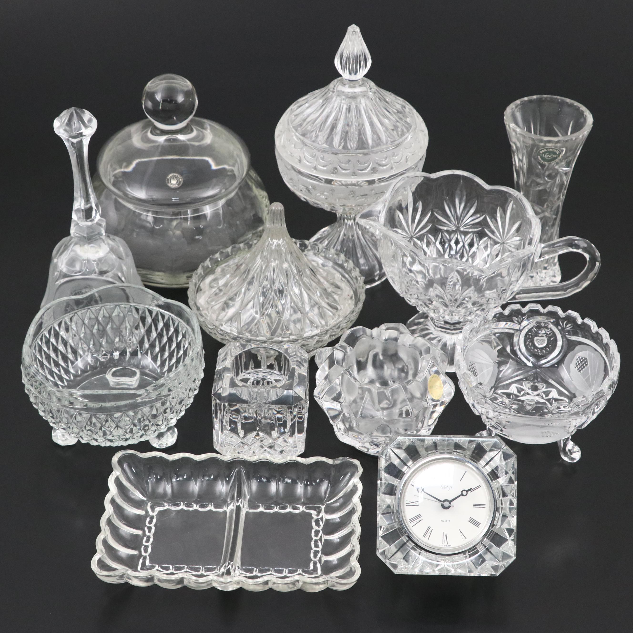 Waterford Crystal Votive, Mikasa Desk Clock, and More Glass and Crystal Décor