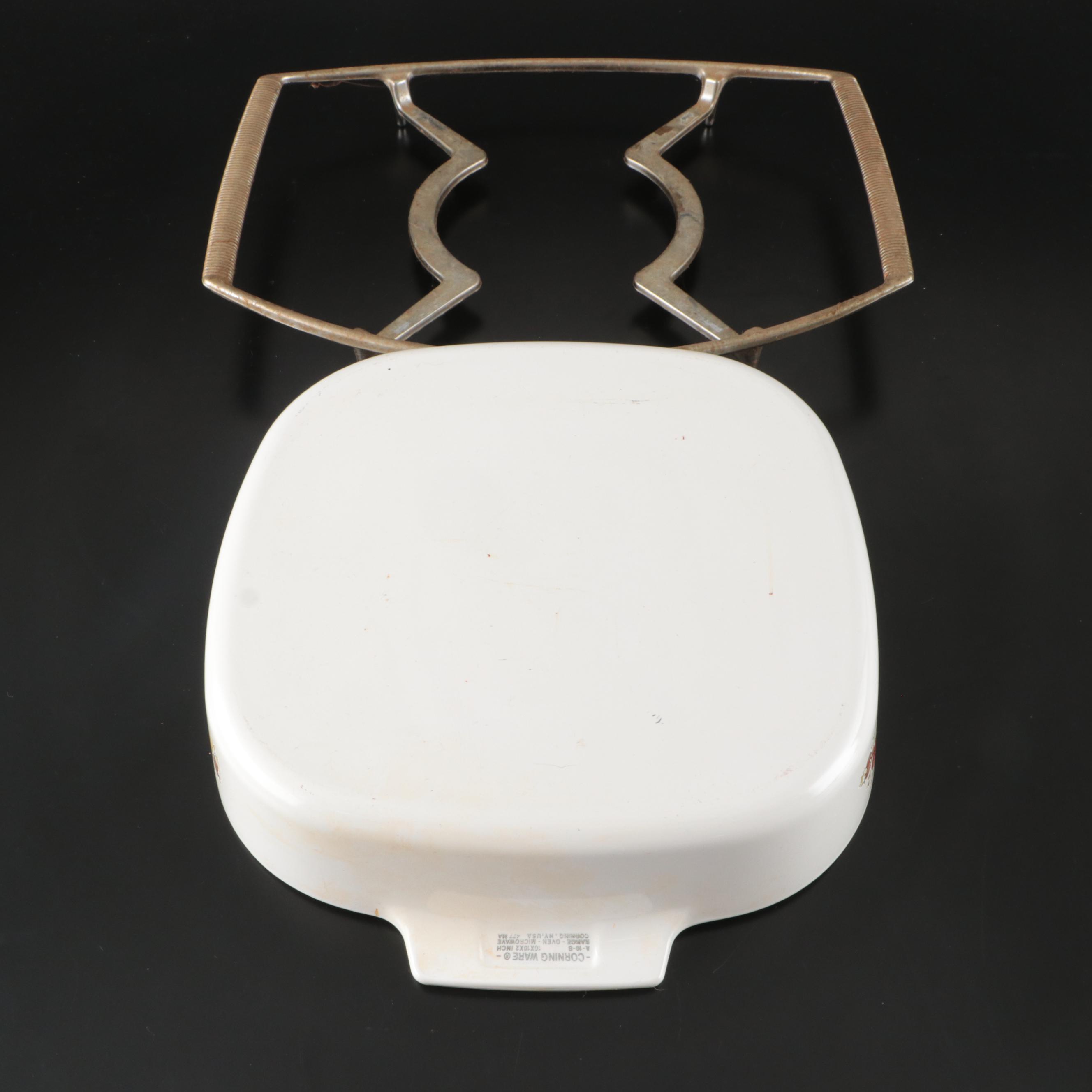 Corning Ware "Cornflower Blue"and "Spice of Life" with Pyrex Milk Glass Bakeware