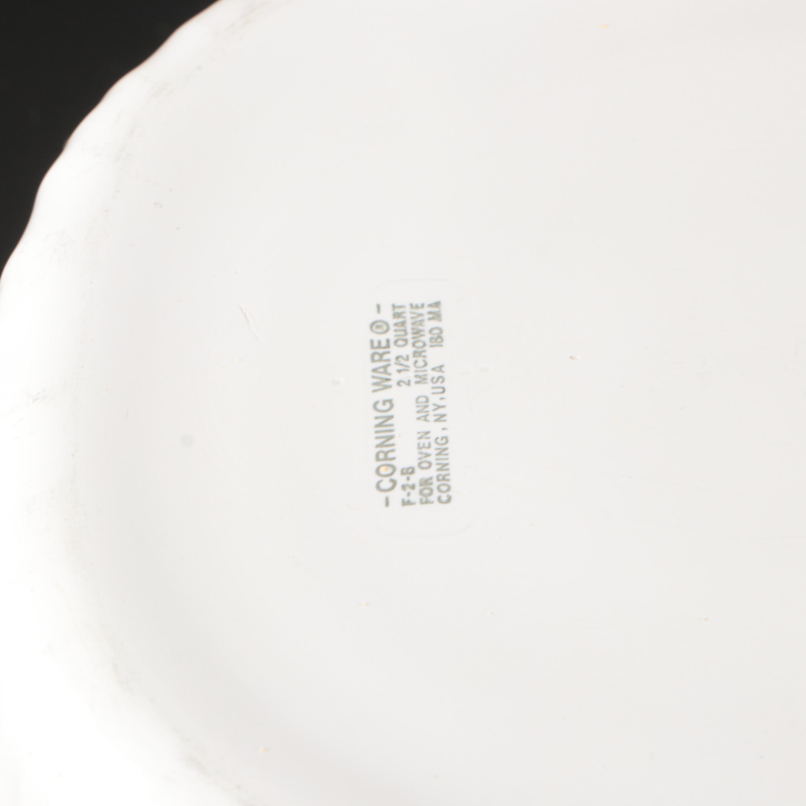 Corning Ware "Cornflower Blue"and "Spice of Life" with Pyrex Milk Glass Bakeware