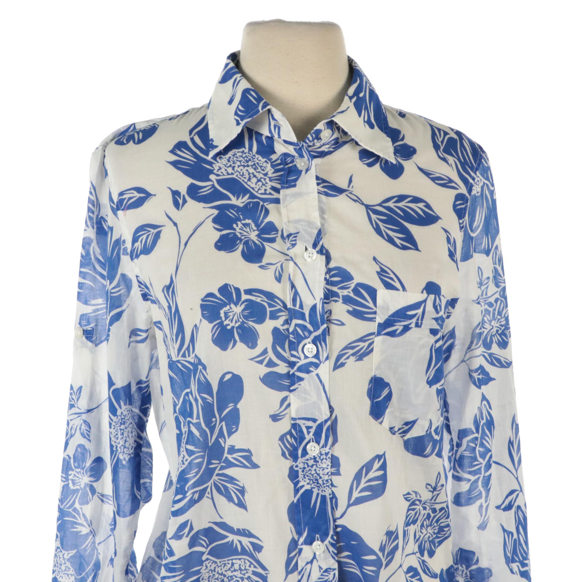 Vilagallo Button-Front Jacket, 0039 Italy Printed Cotton Shirt Dress, and Scarf