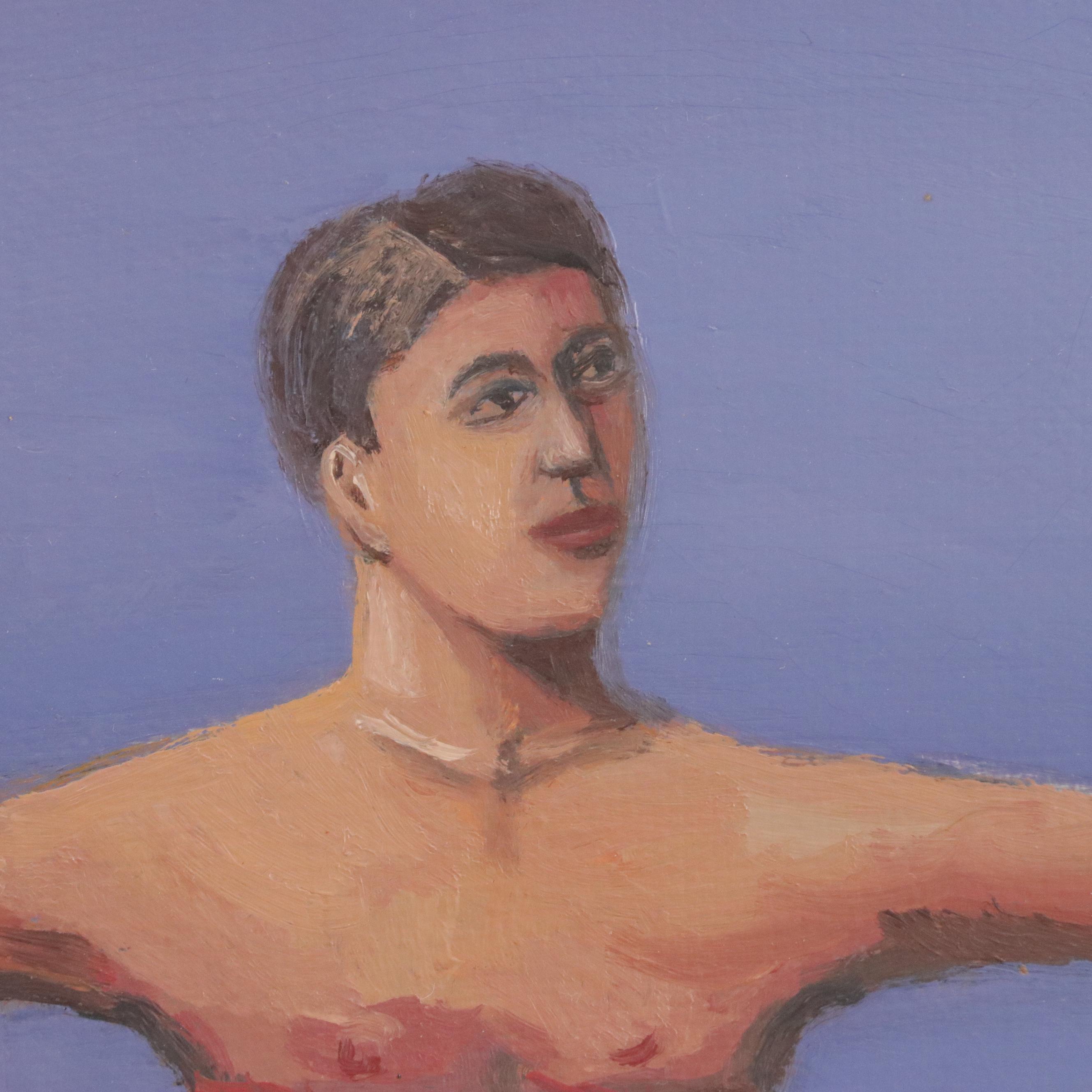 Charles Keiger Surreal Style Oil Painting "The Balance II," 2002