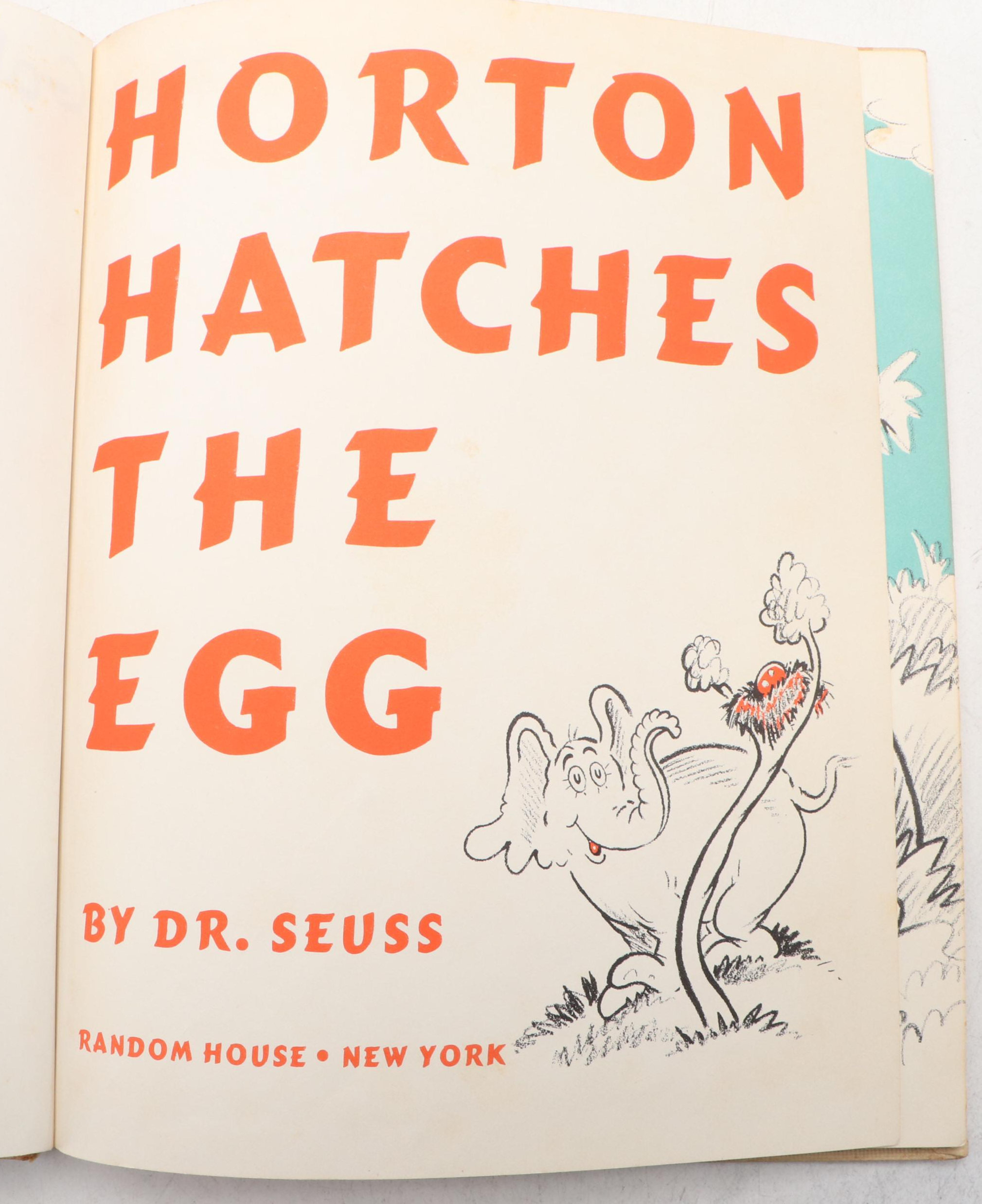 Illustrated "Horton Hatches the Egg" by Dr. Seuss, 1940