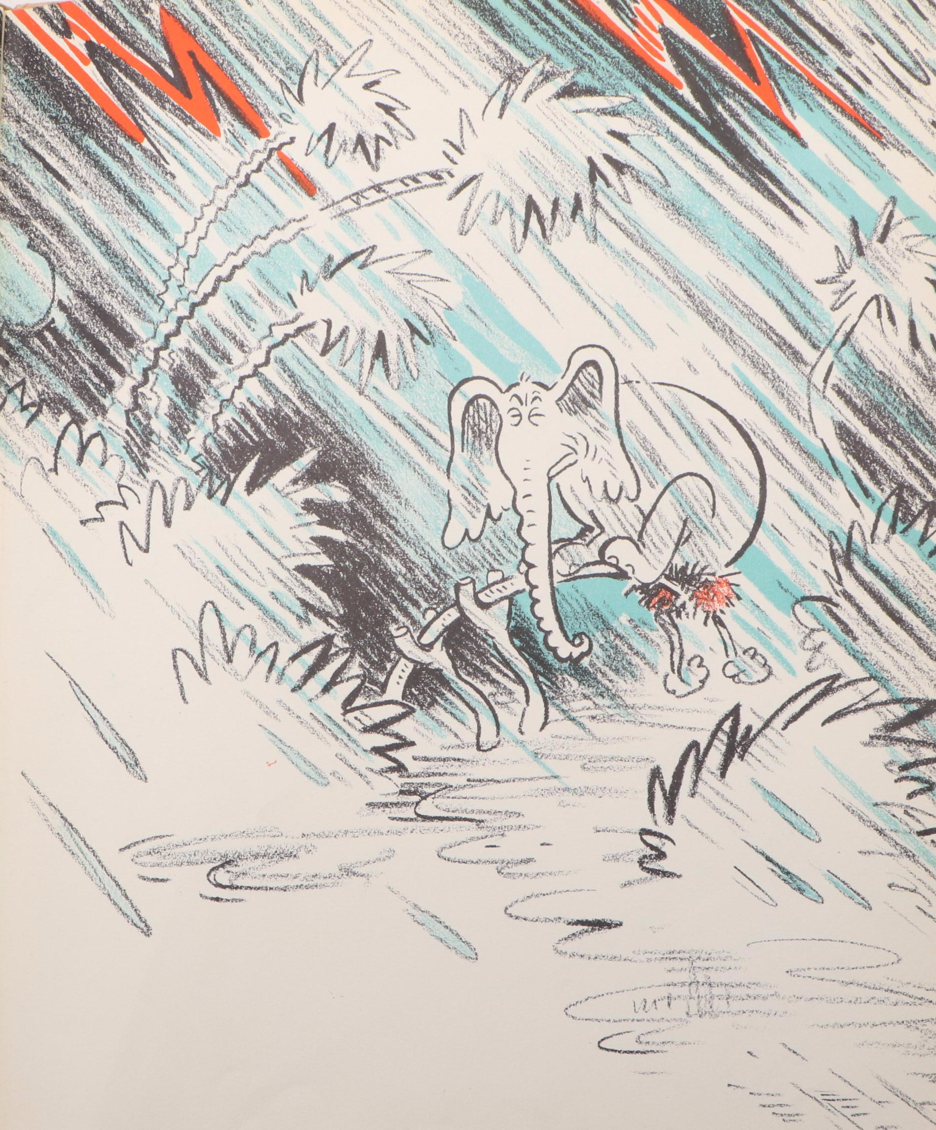 Illustrated "Horton Hatches the Egg" by Dr. Seuss, 1940