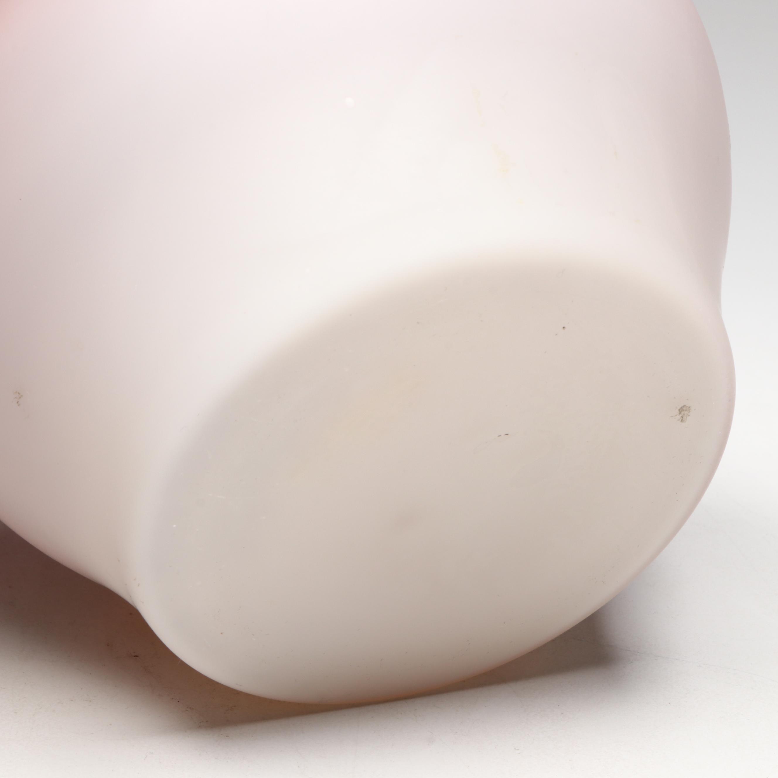 Bohemian Peachblow Vase, Italian Satin Glass & Rigaree Ewer, More