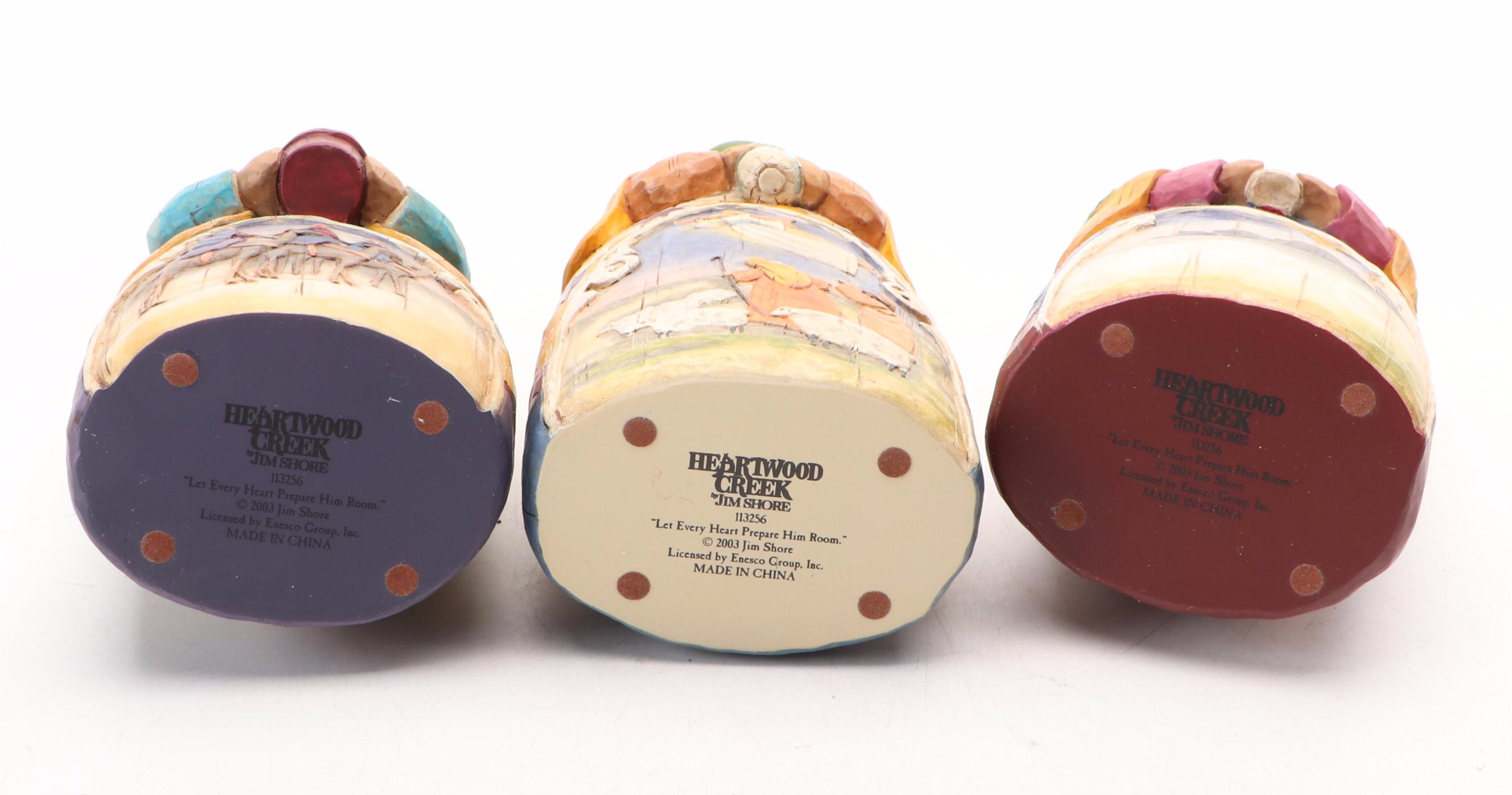 Jim Shore Resin Figurines with Christmas Angels and Wise Men