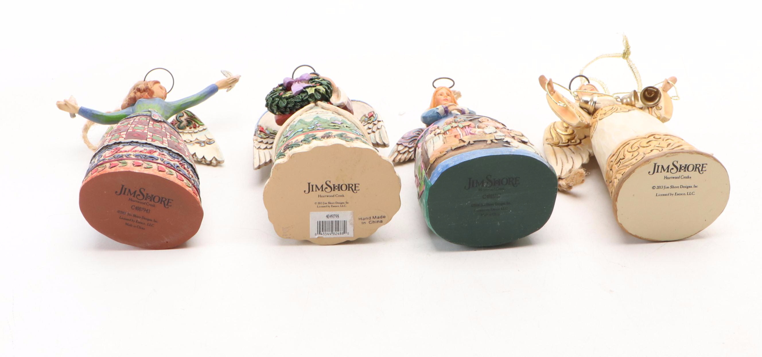 Jim Shore Resin Figurines with Christmas Angels and Wise Men