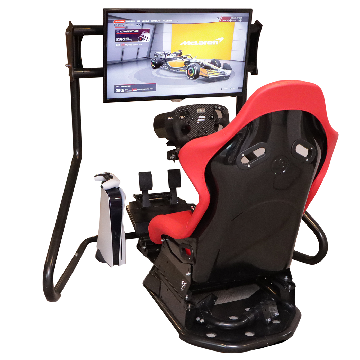 Formula 1 Racing Setup with PlayStation 5, RSeat RS1 and Fanatec CSL Elite Wheel