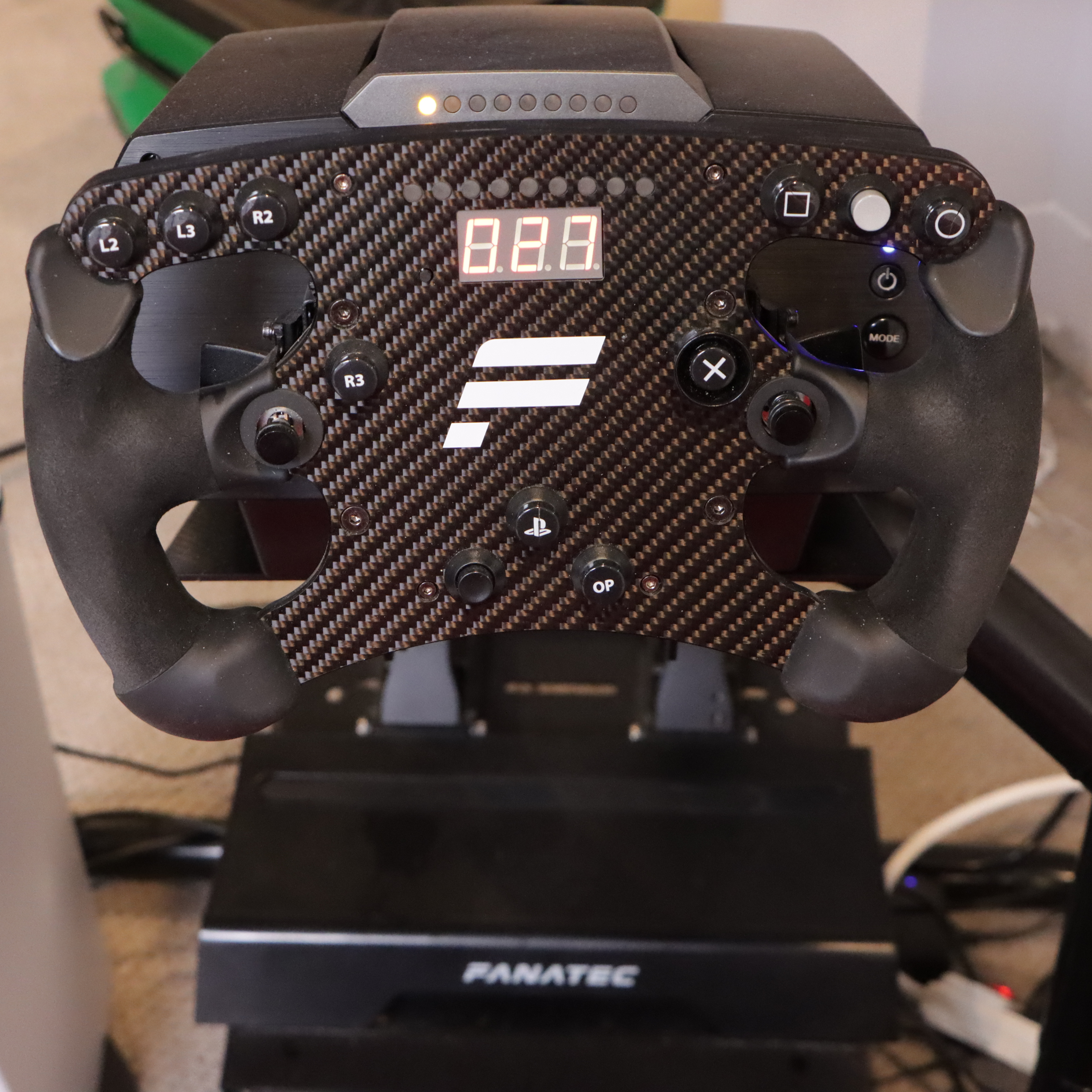 Formula 1 Racing Setup with PlayStation 5, RSeat RS1 and Fanatec CSL Elite Wheel