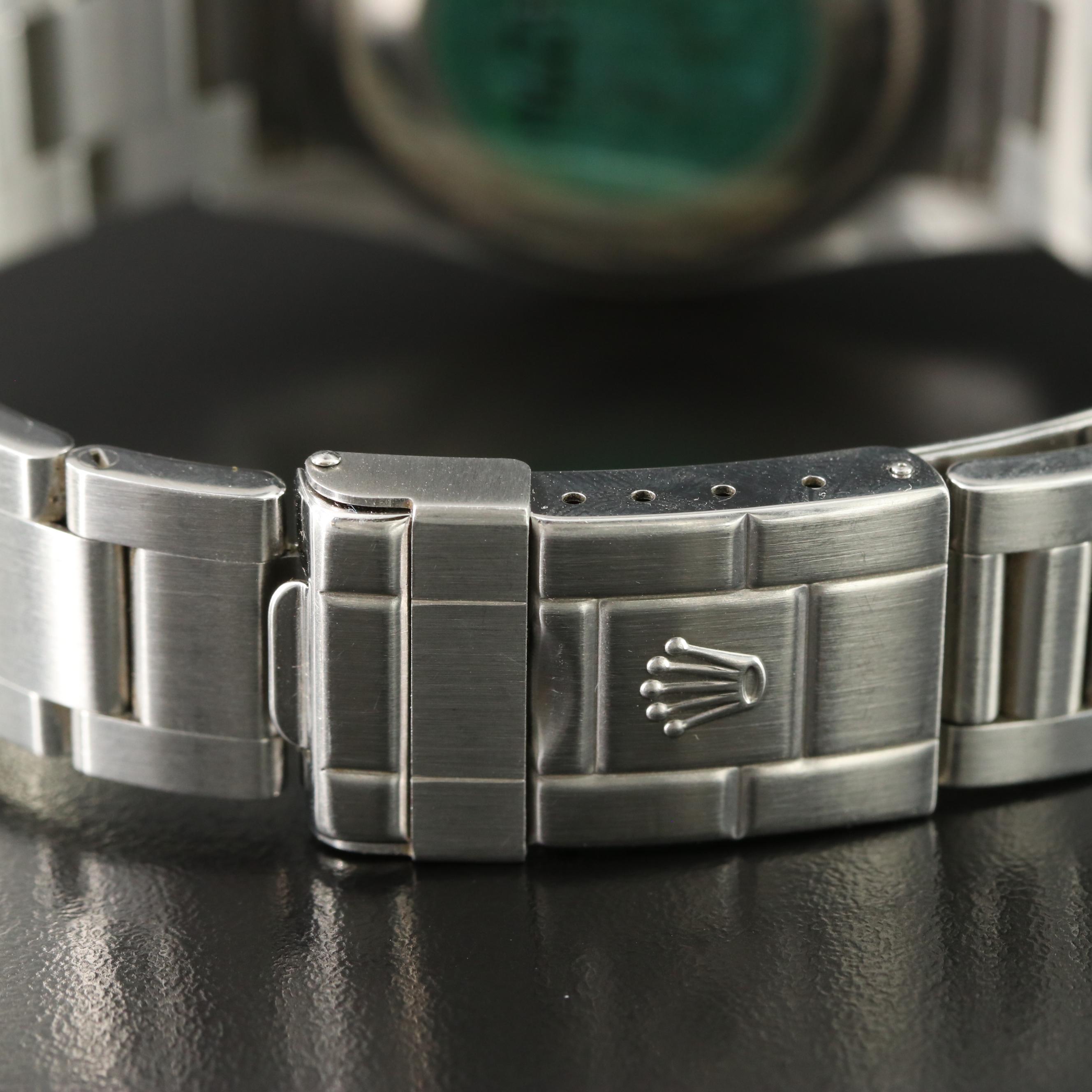 2004 Rolex Black Dial Stainless Steel Explorer Watch