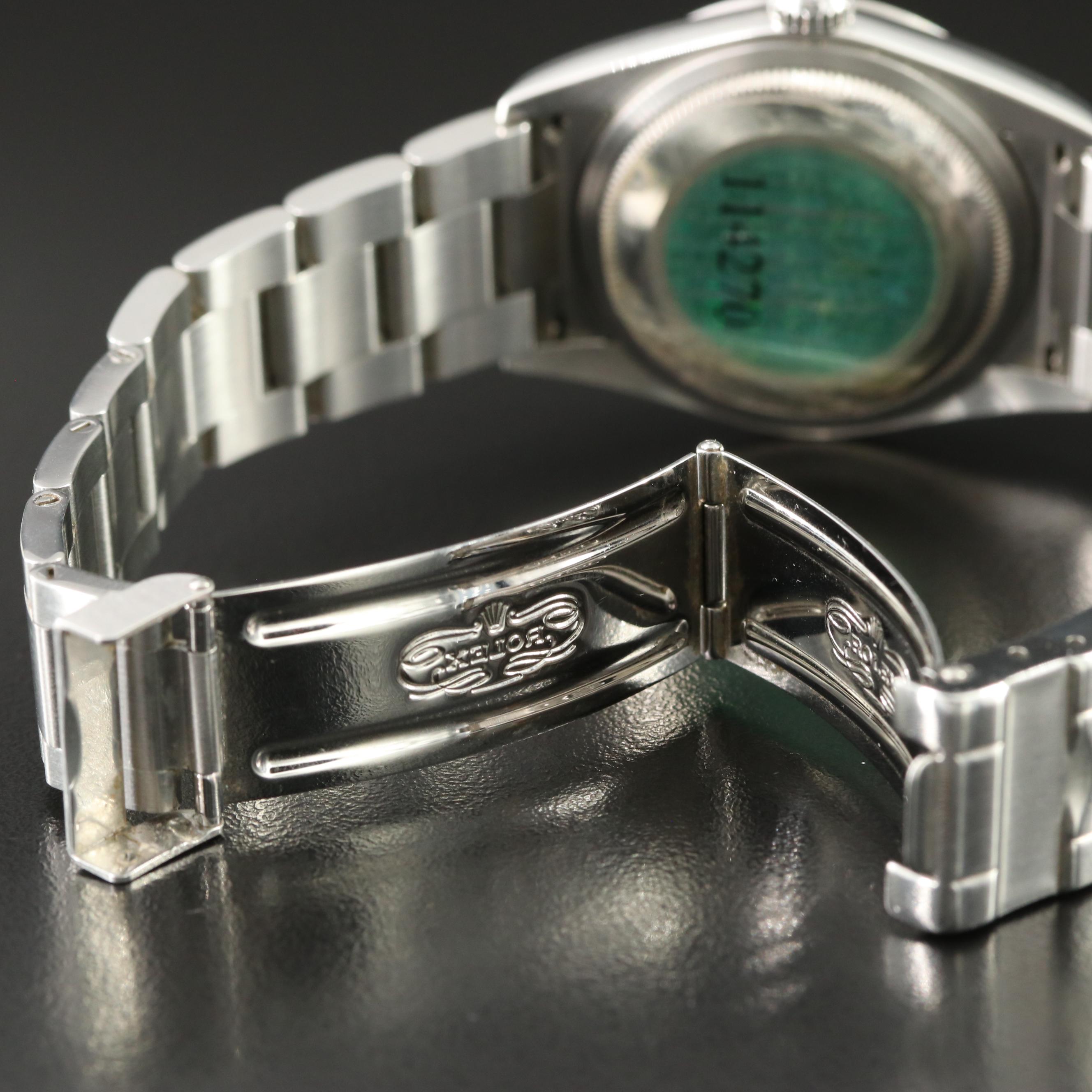 2004 Rolex Black Dial Stainless Steel Explorer Watch