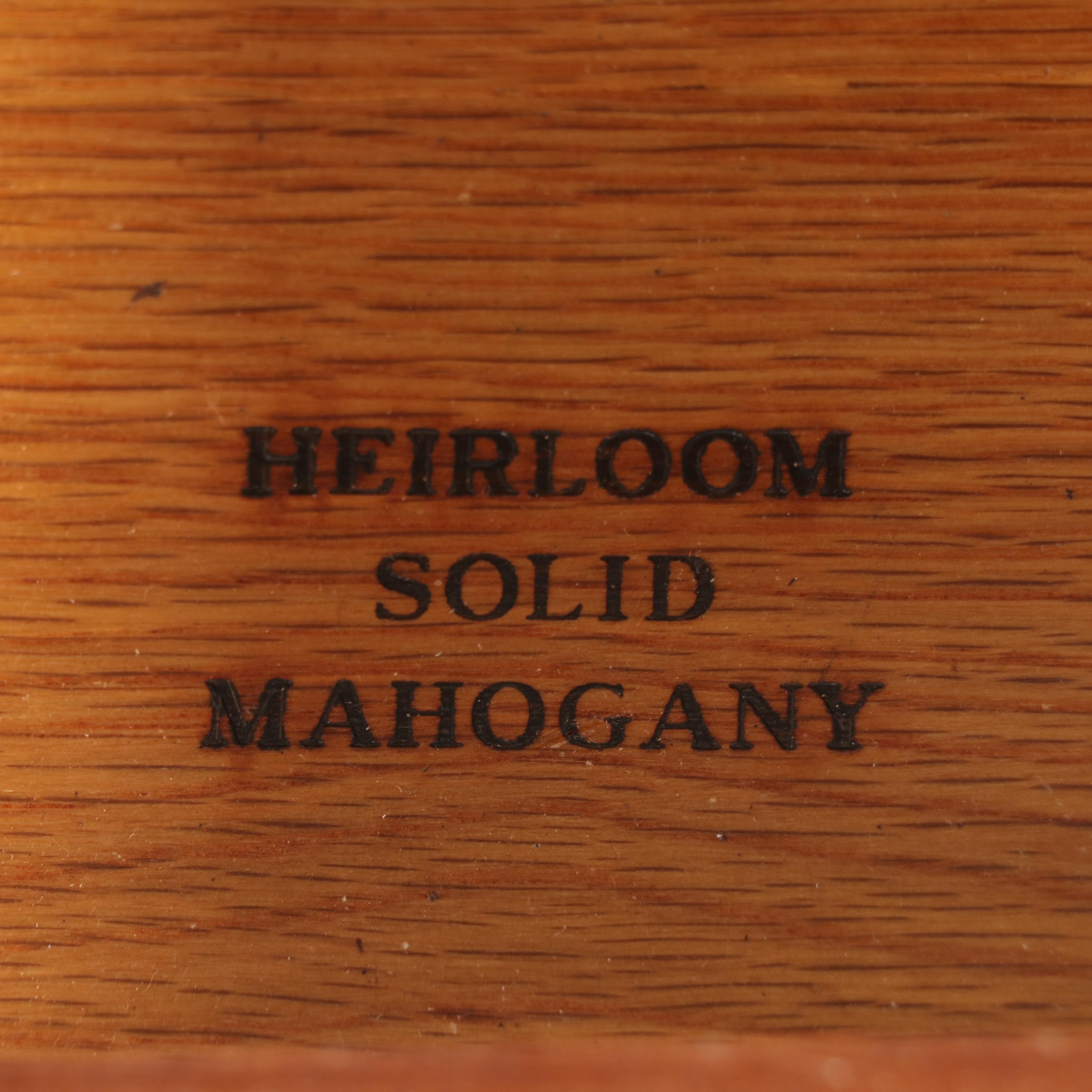 Pair of Link-Taylor Chippendale Style Mahogany Five-Drawer Bedside Chests