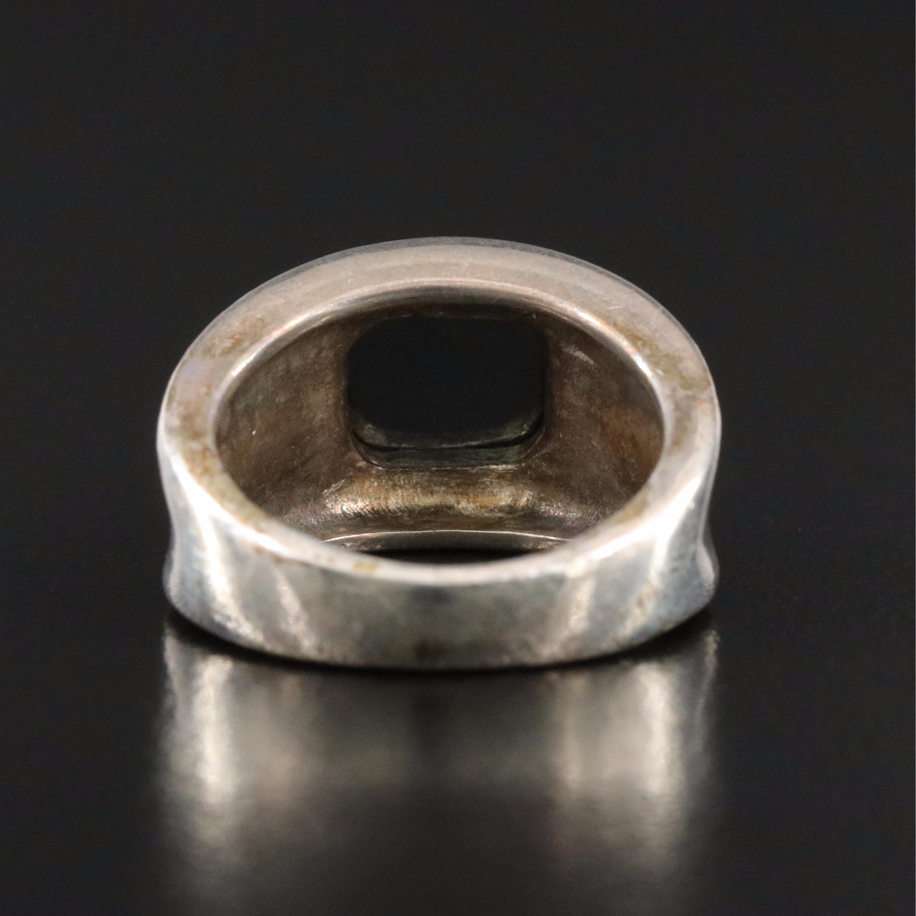 Sterling Hematite Ring