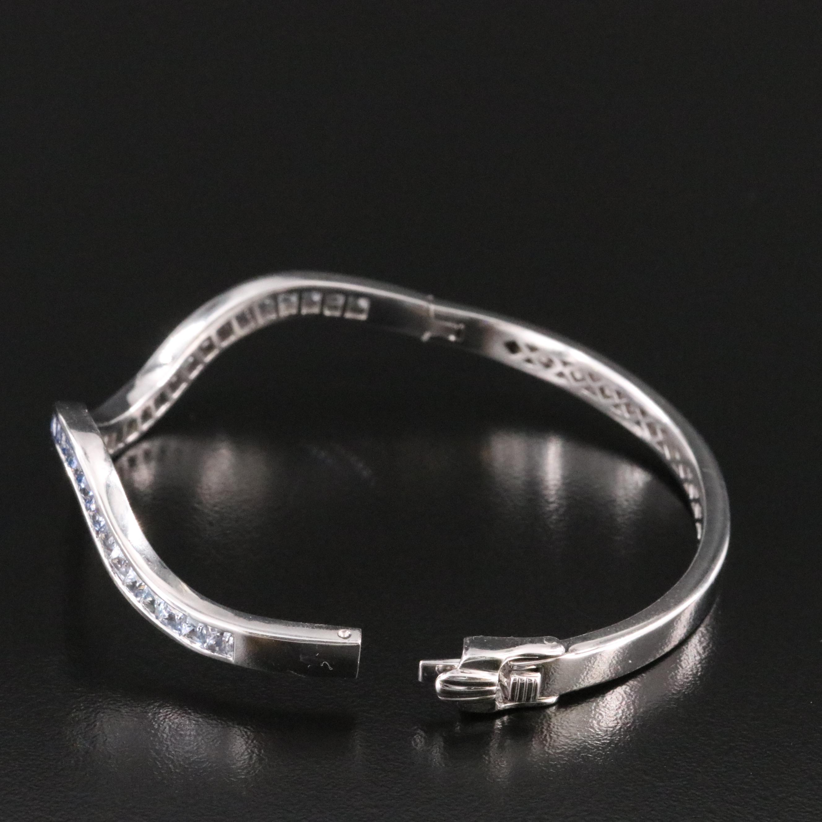 18K Sapphire Ombré Wave Bracelet