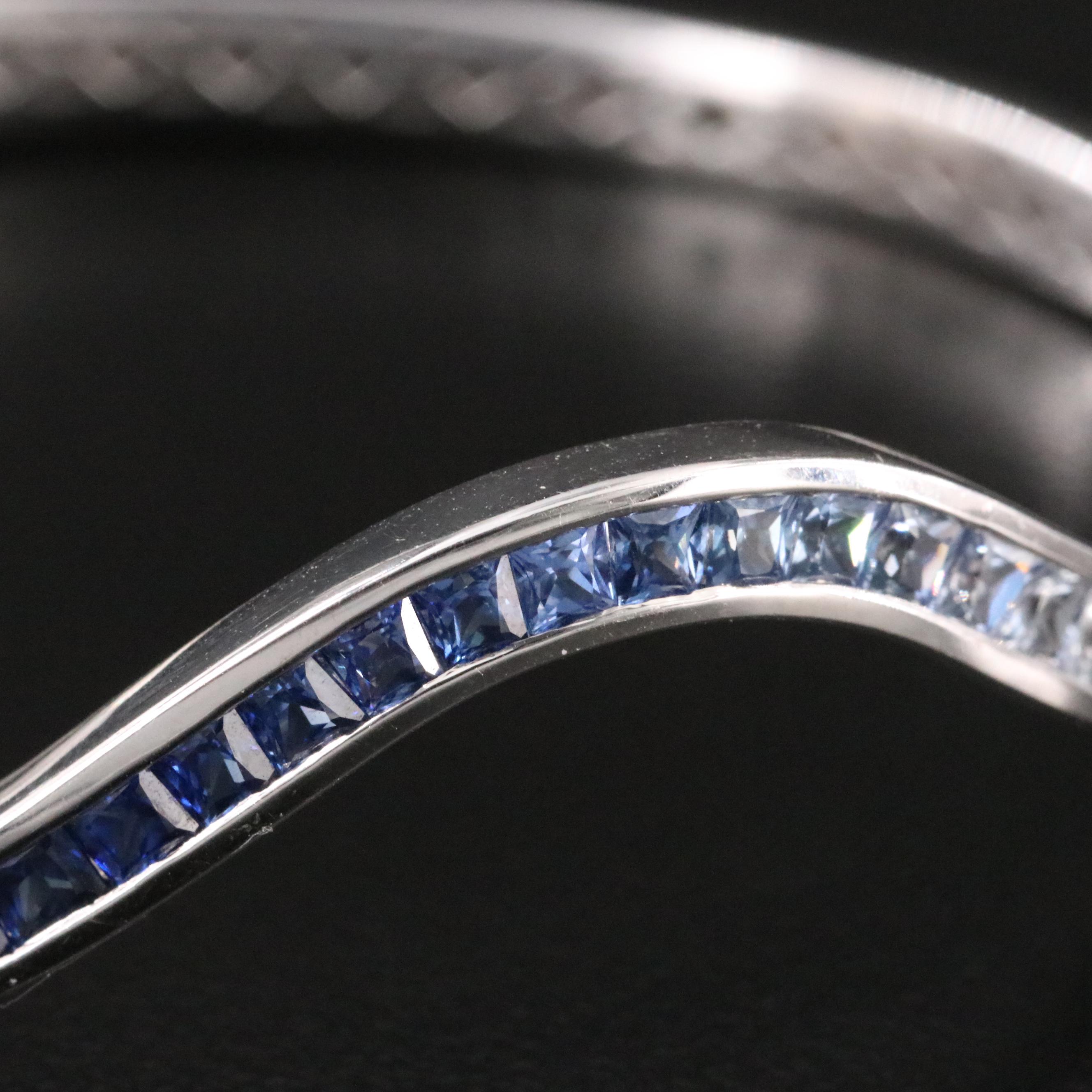 18K Sapphire Ombré Wave Bracelet