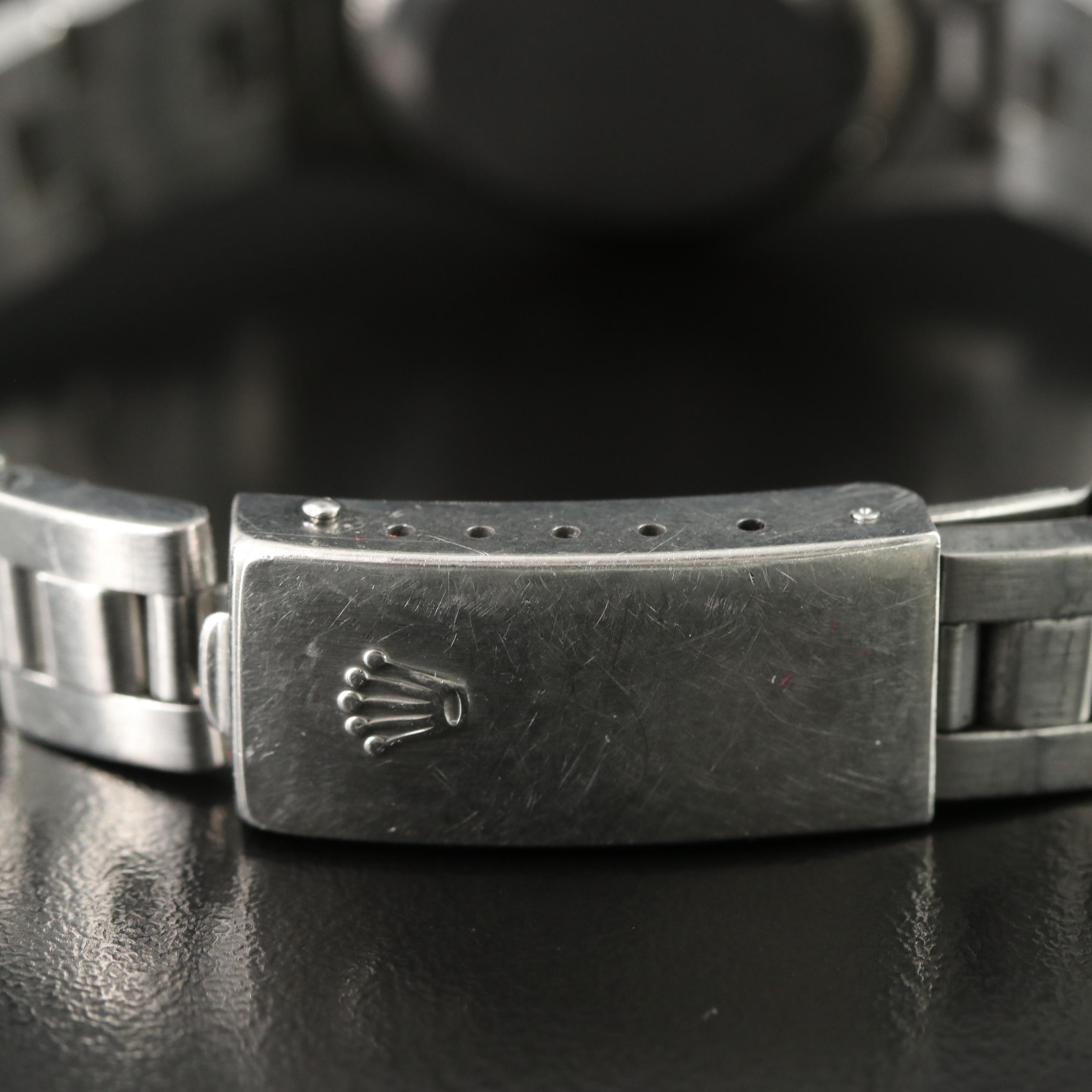 2001 Rolex Oyster Perpetual Blue Dial Steel Date Watch