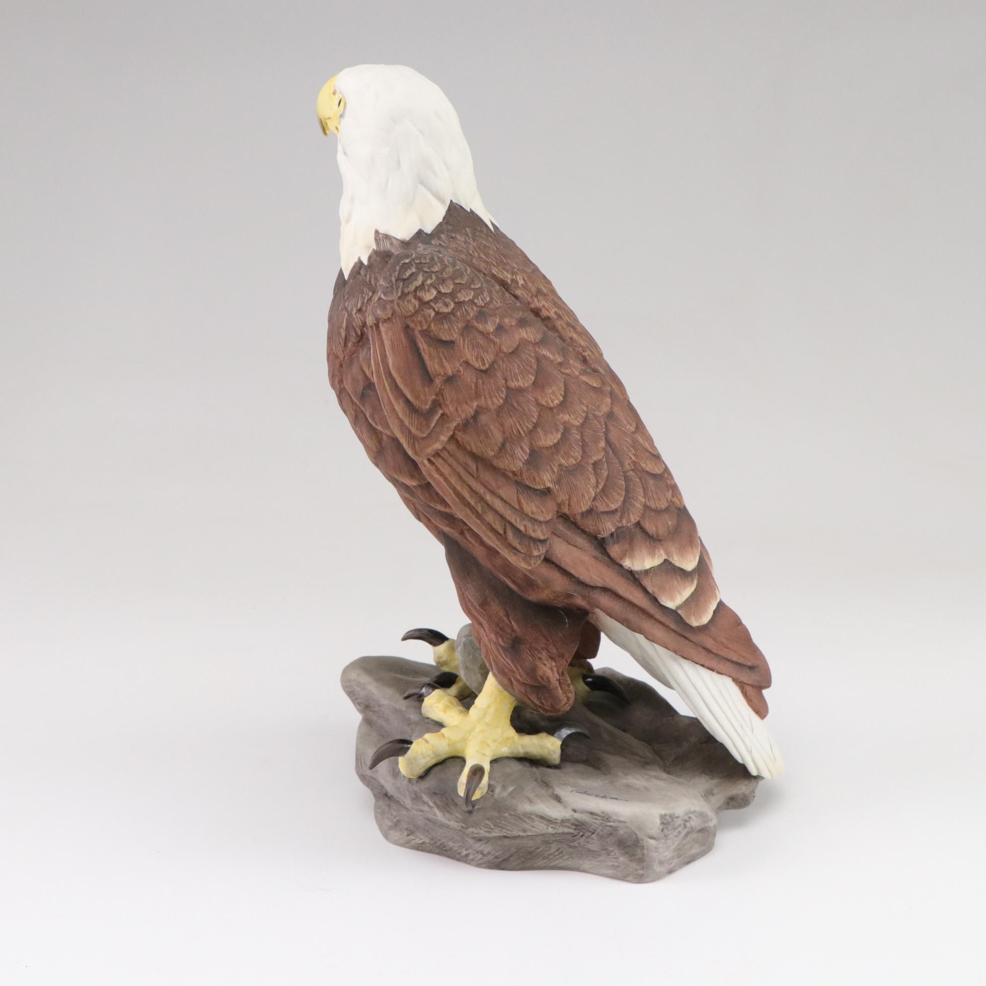 Porcelain Bald Eagle Sculpture by Edward Marshall Boehm