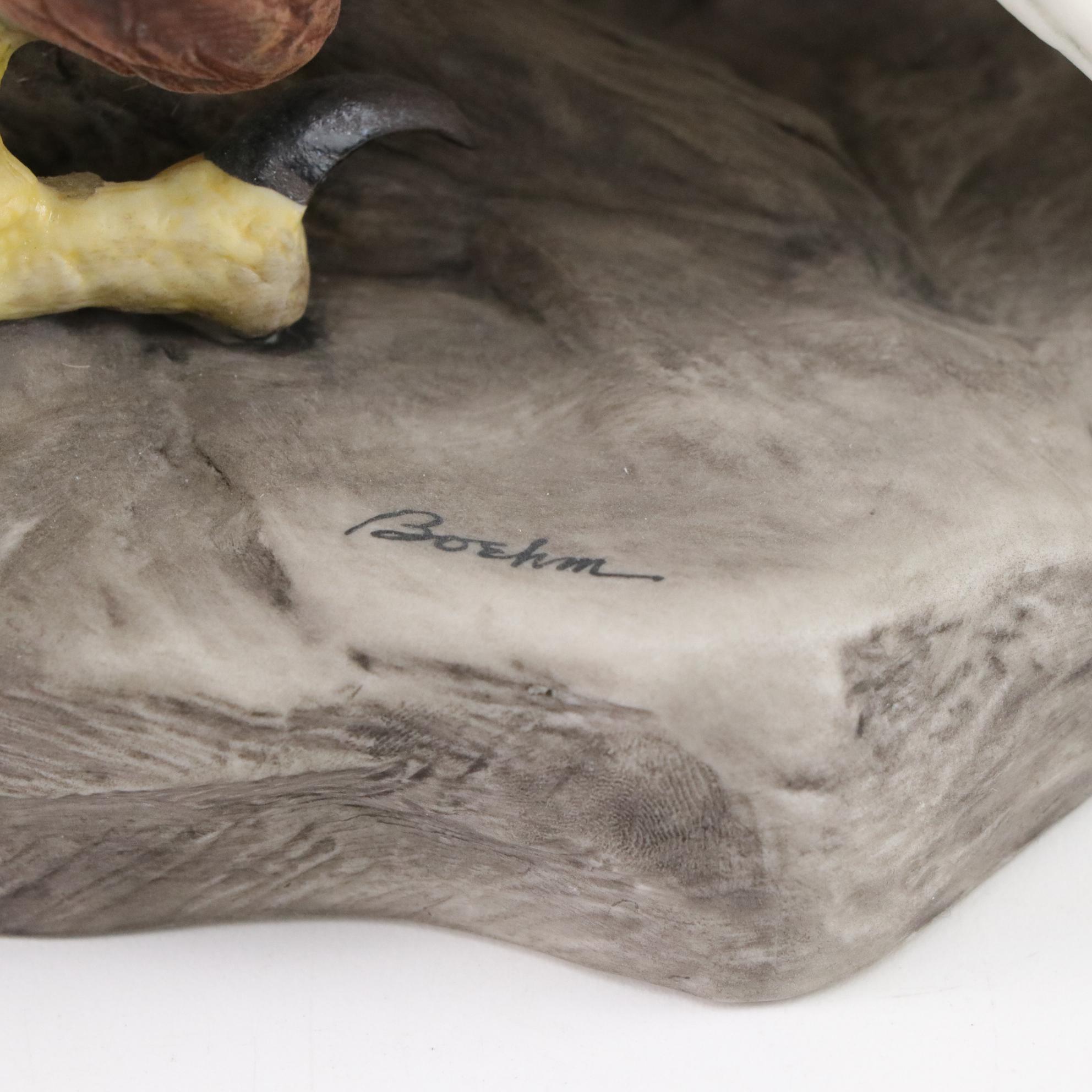 Porcelain Bald Eagle Sculpture by Edward Marshall Boehm