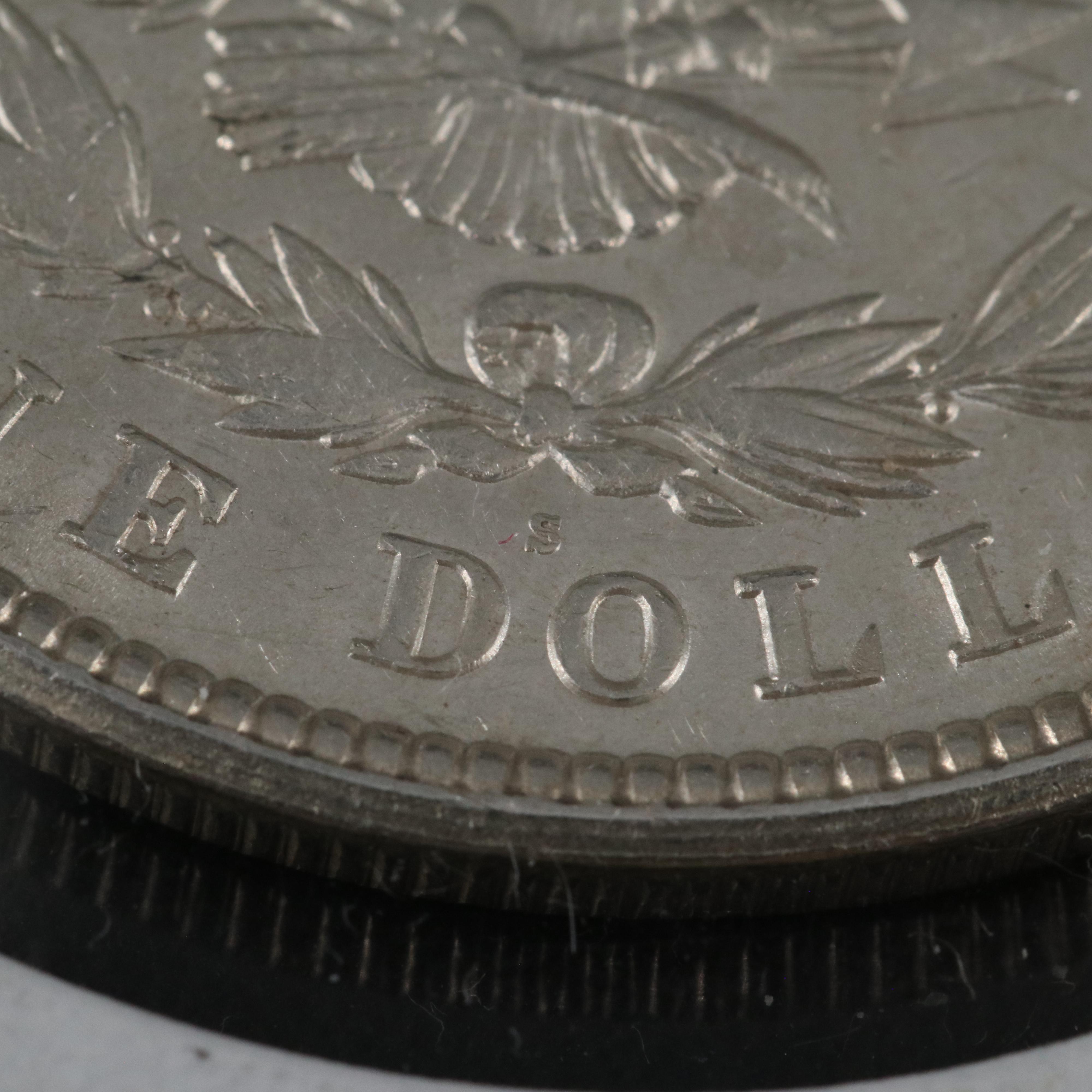 Two 1921-S Morgan Silver Dollars