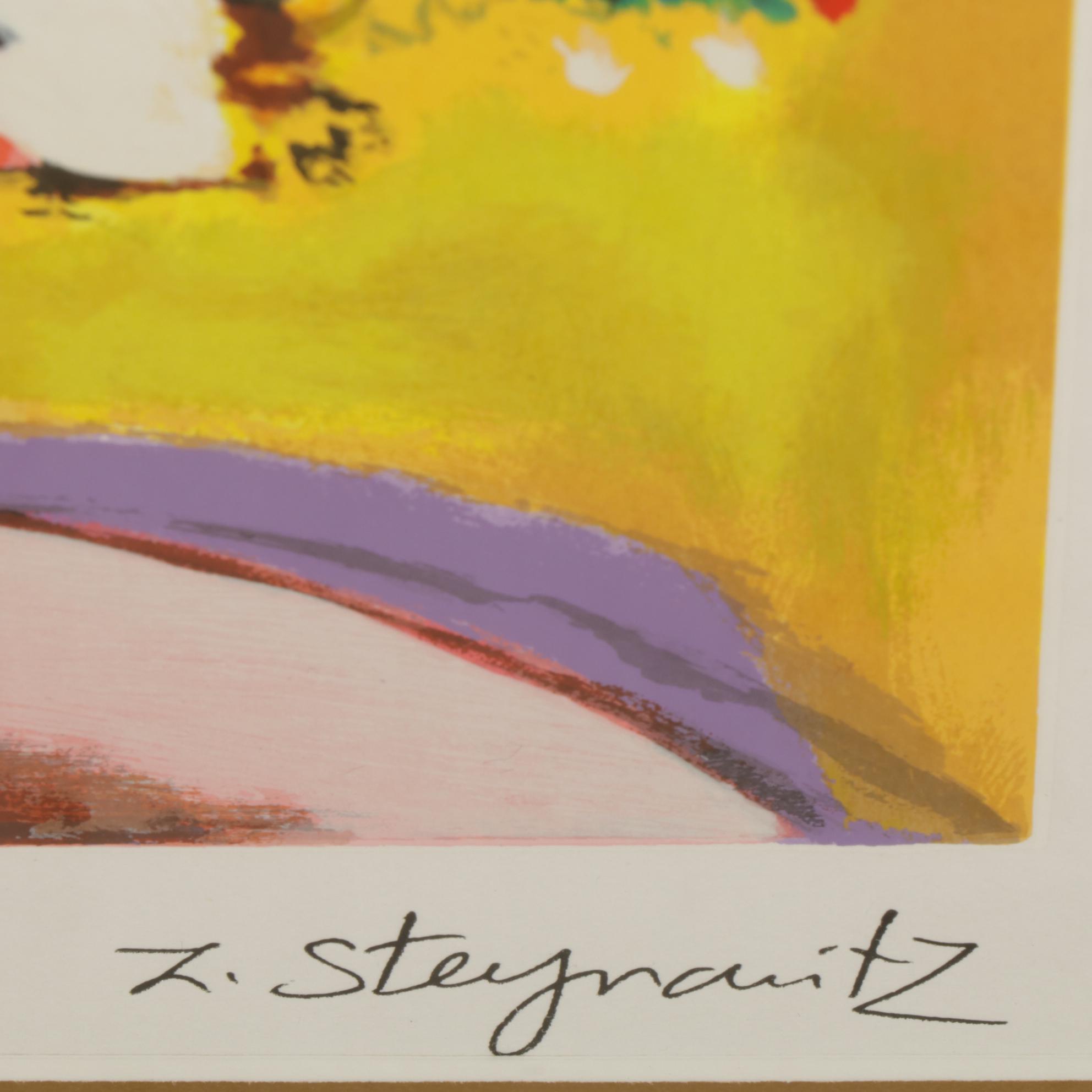 Zamy Steynovitz Artist's Proof Signed Serigraph "Eiffel Flowers"