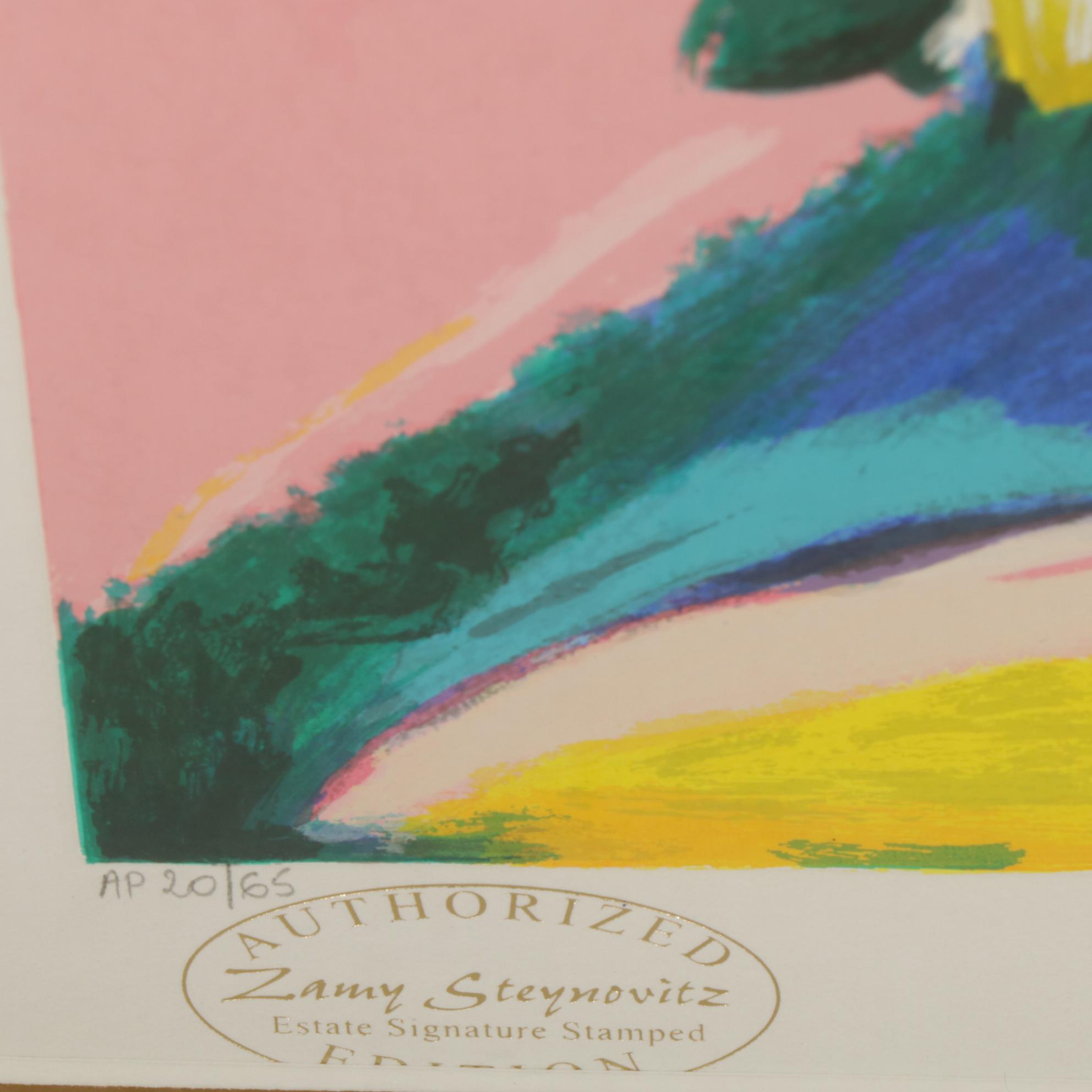 Zamy Steynovitz Artist's Proof Signed Serigraph "Eiffel Flowers"