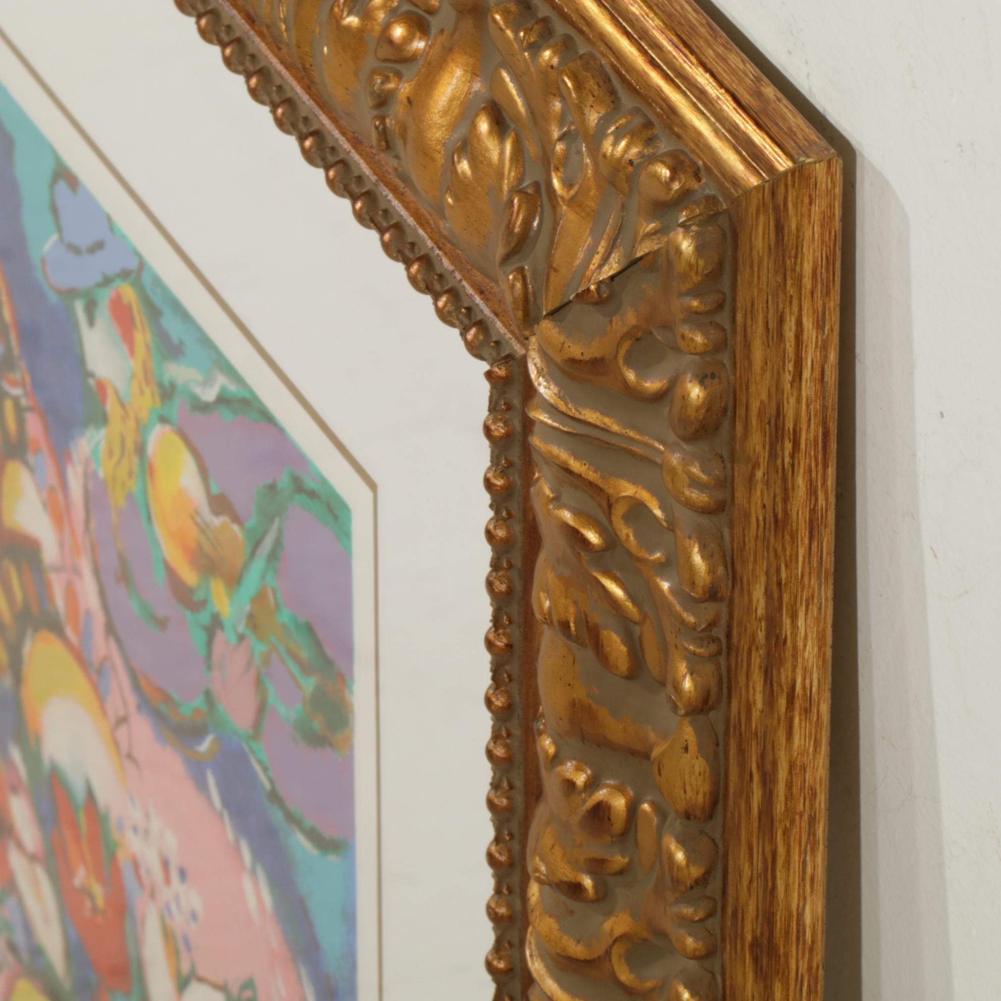 Zamy Steynovitz Artist's Proof Signed Serigraph "Eiffel Flowers"