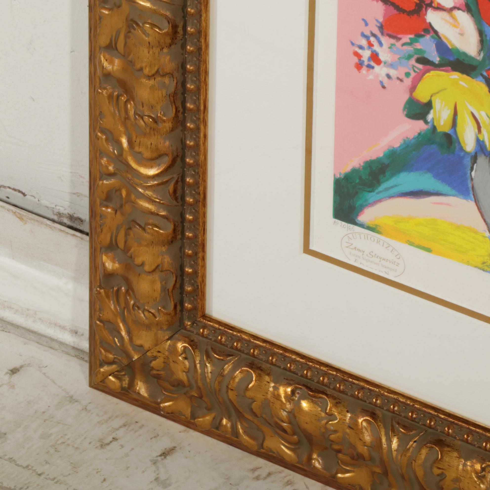 Zamy Steynovitz Artist's Proof Signed Serigraph "Eiffel Flowers"