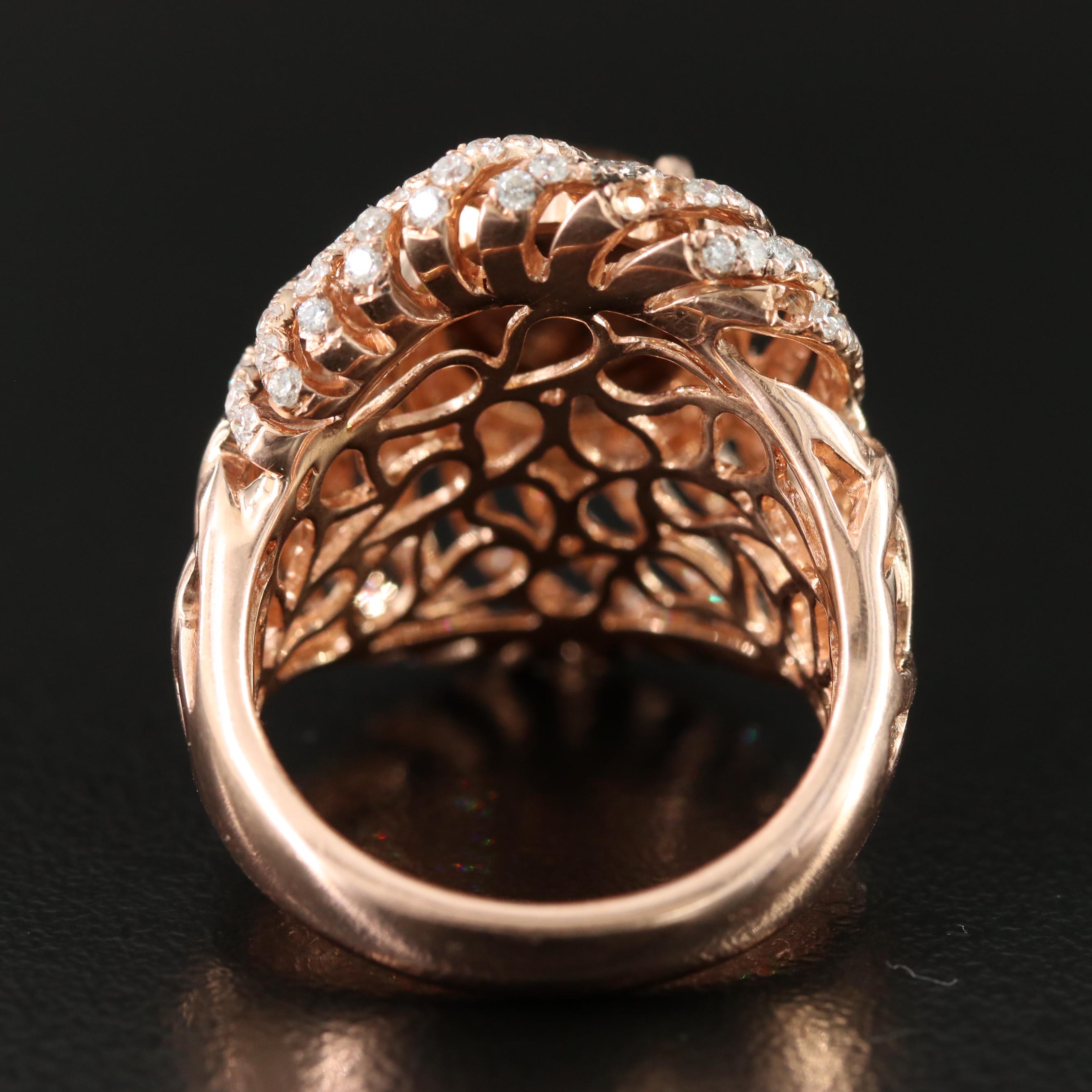 14K Rose Gold 4.02 CTW Diamond Ring