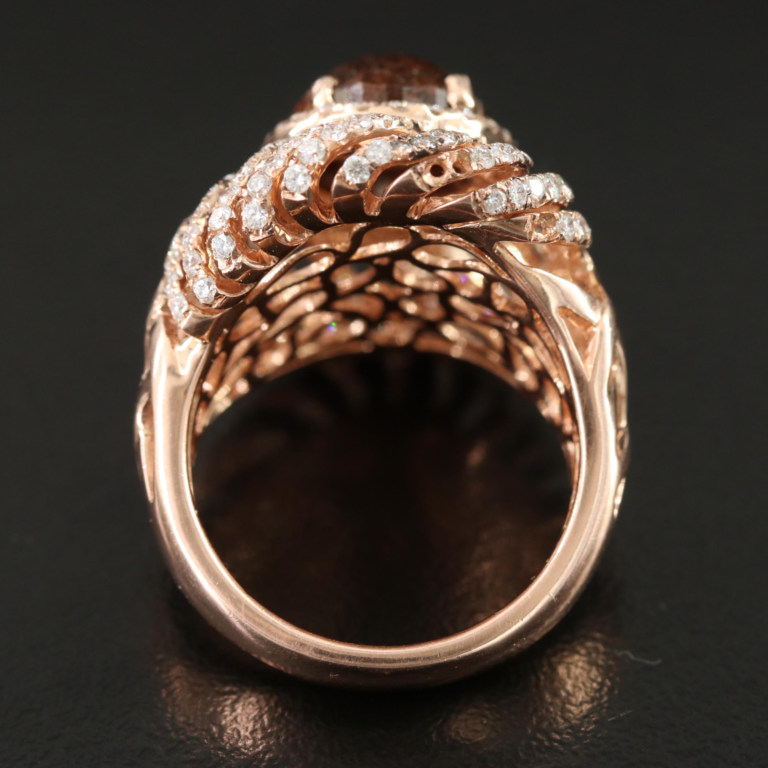 14K Rose Gold 4.02 CTW Diamond Ring