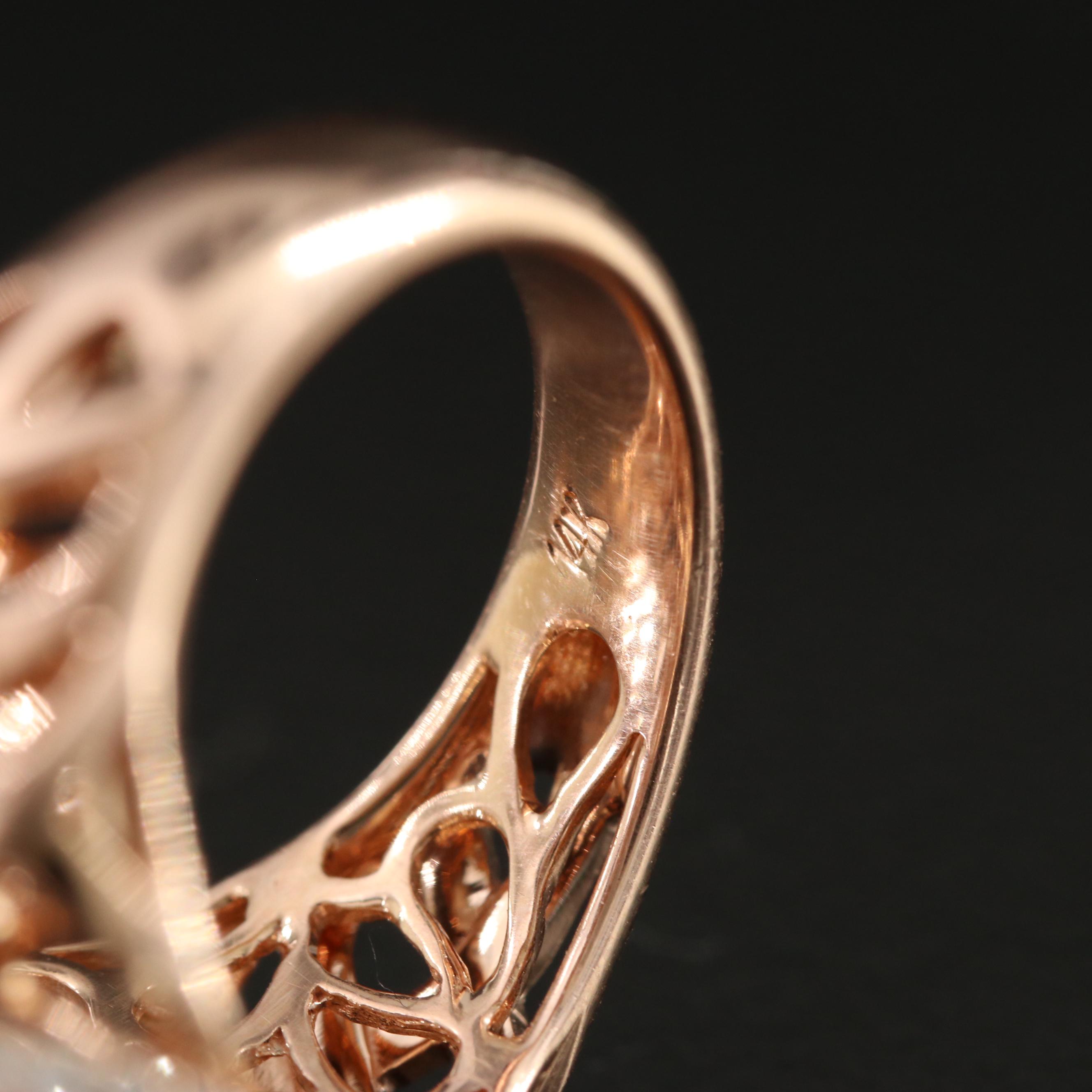 14K Rose Gold 4.02 CTW Diamond Ring