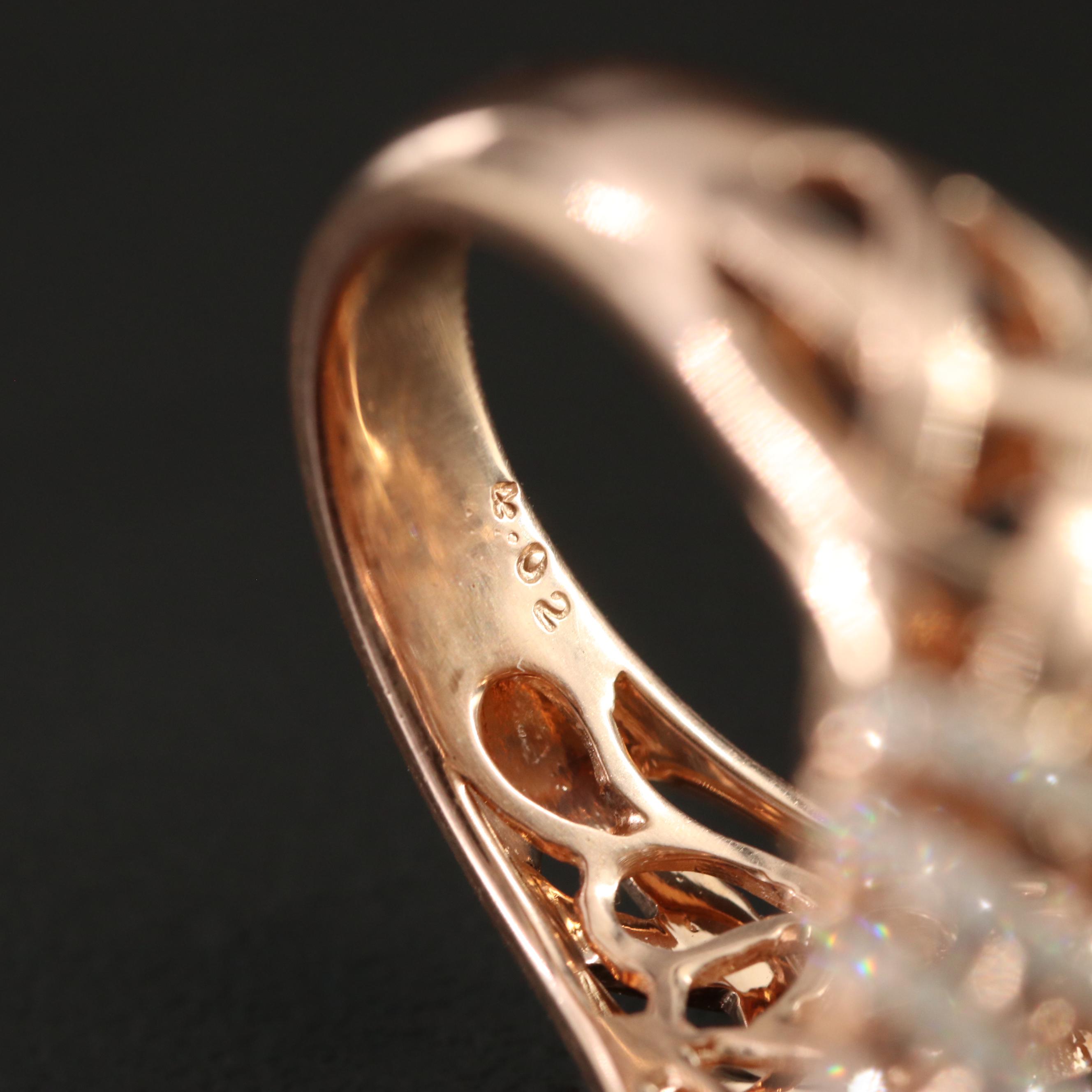 14K Rose Gold 4.02 CTW Diamond Ring