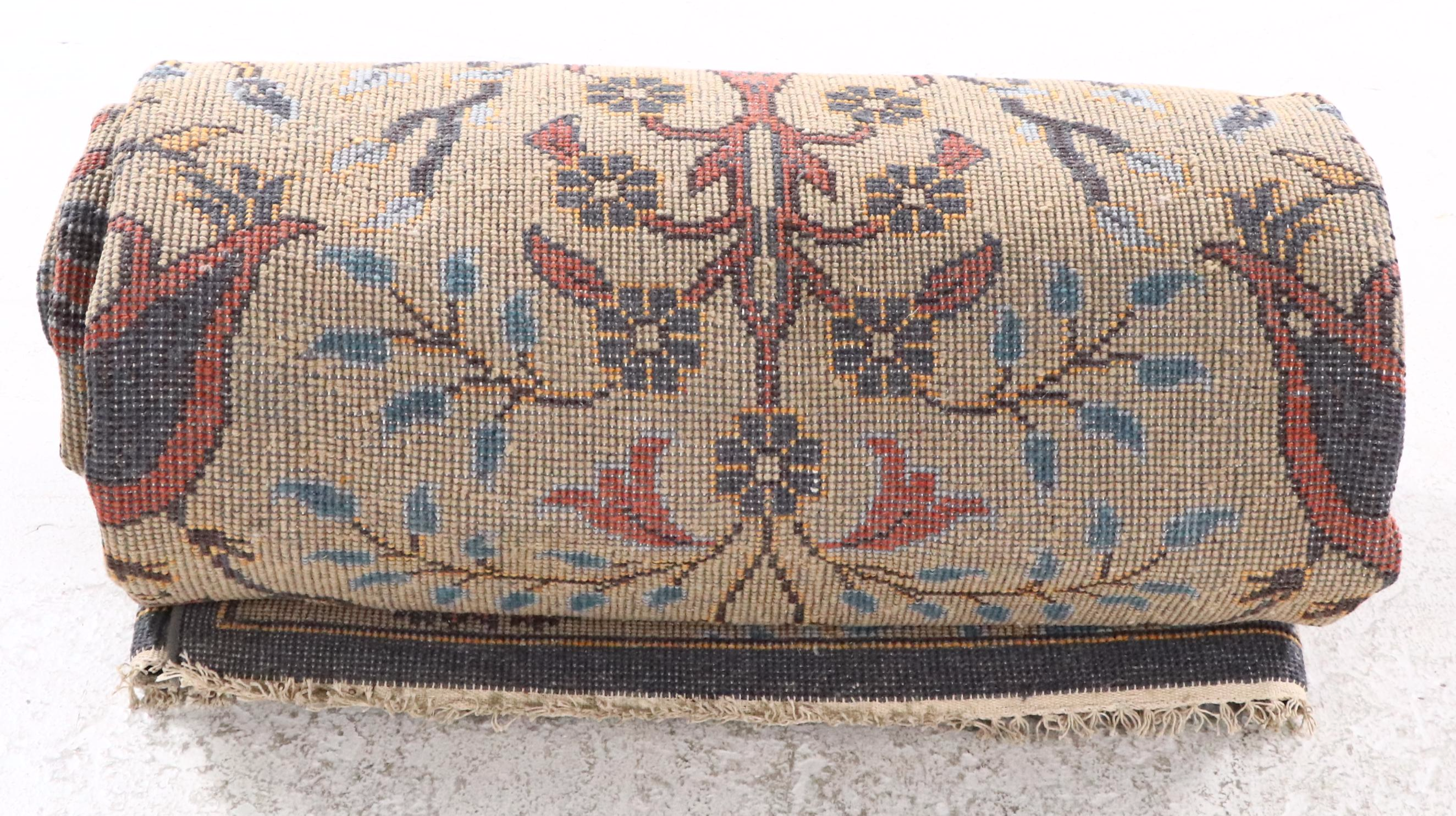 8'10 x 12'1 Hand-Knotted Indo-Persian Pictorial Room-Sized Rug