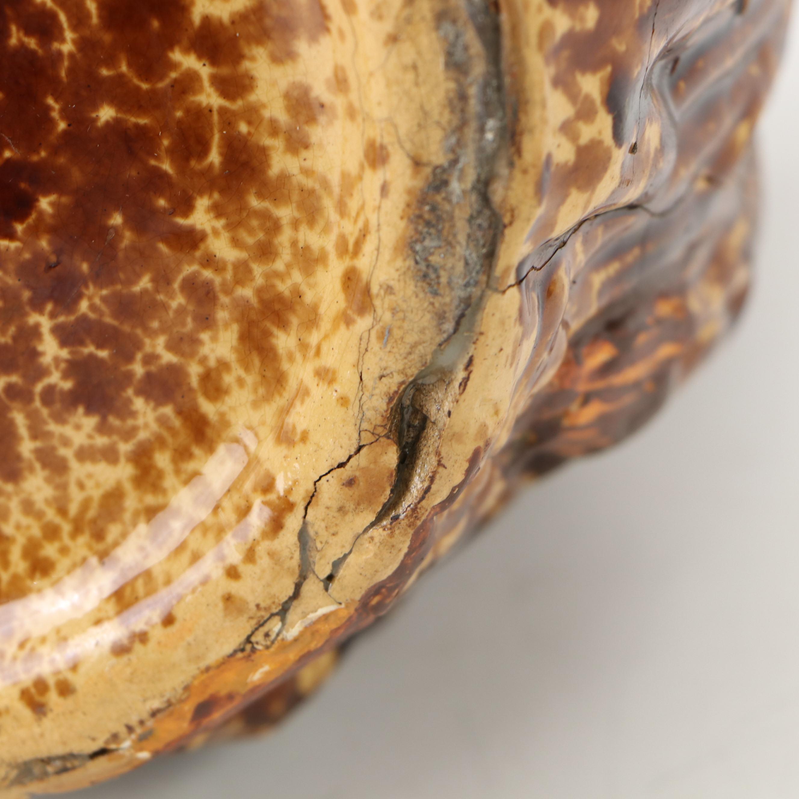 American Rockingham Glaze Hunt Pitcher, 19th Century