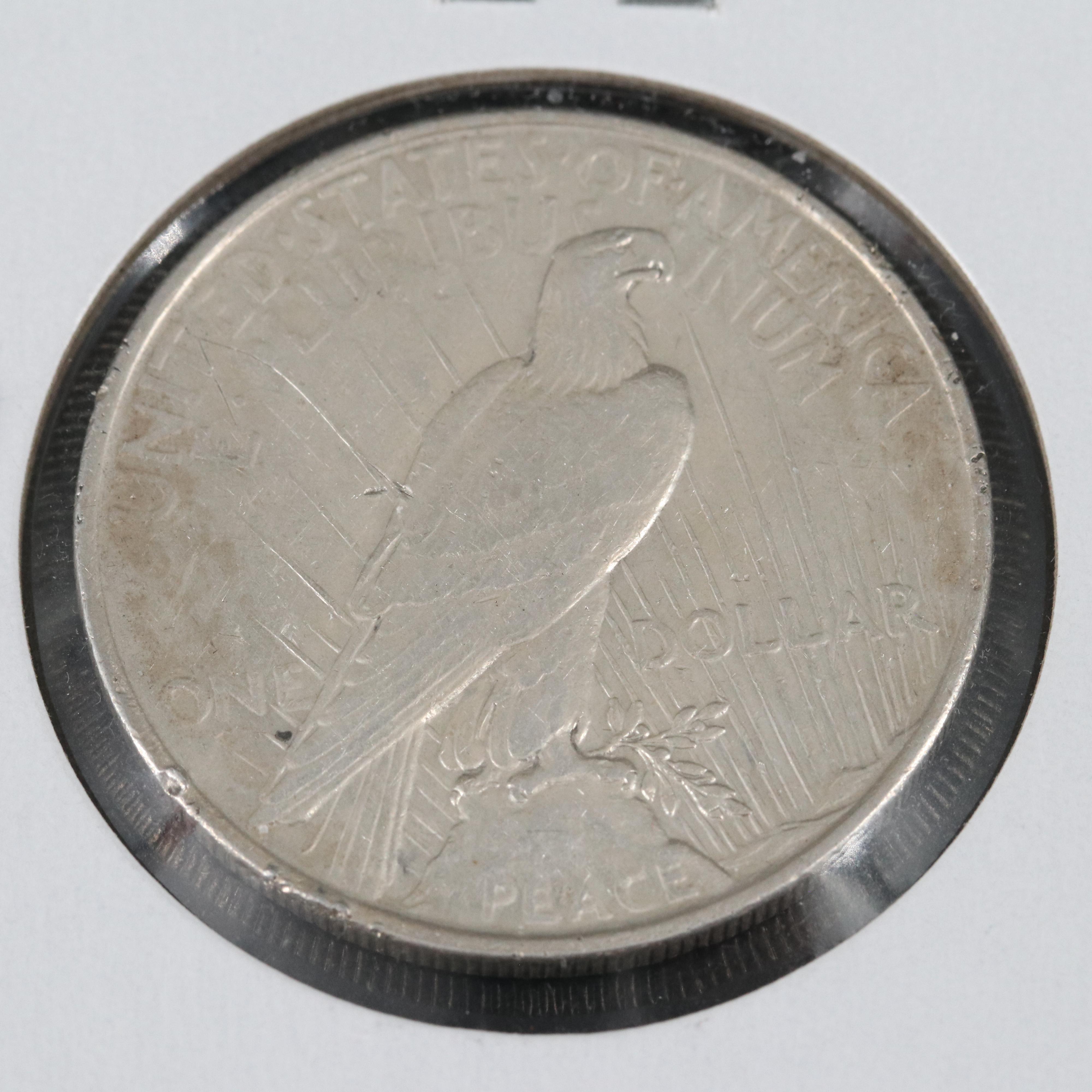 1921 Morgan and 1922 Peace Dollar