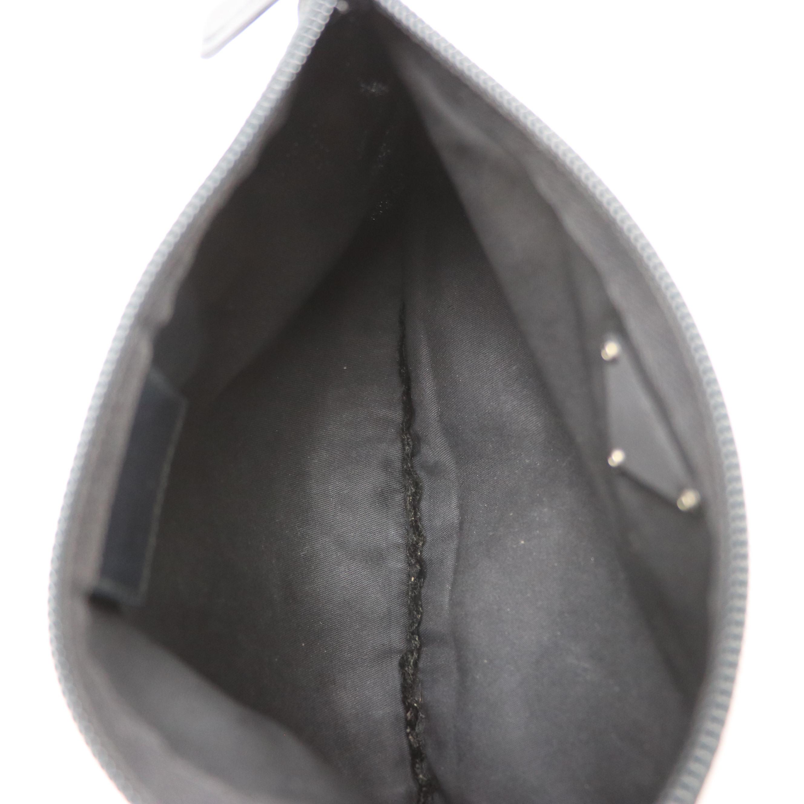 Prada Black Tessuto Nylon Zip Pouch