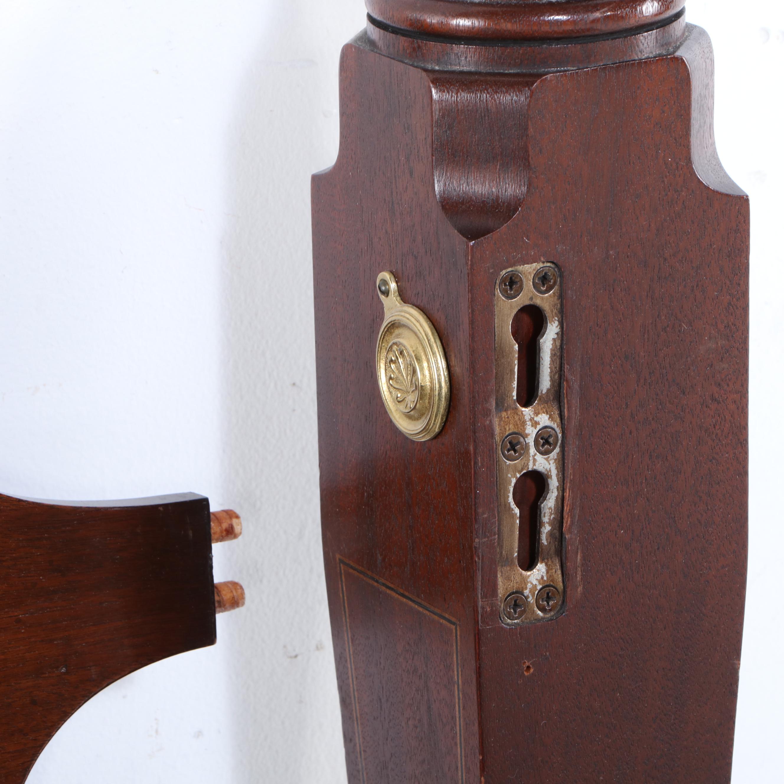 Baker Furniture Federal Style Mahogany King Size Bed Frame with Step Stool