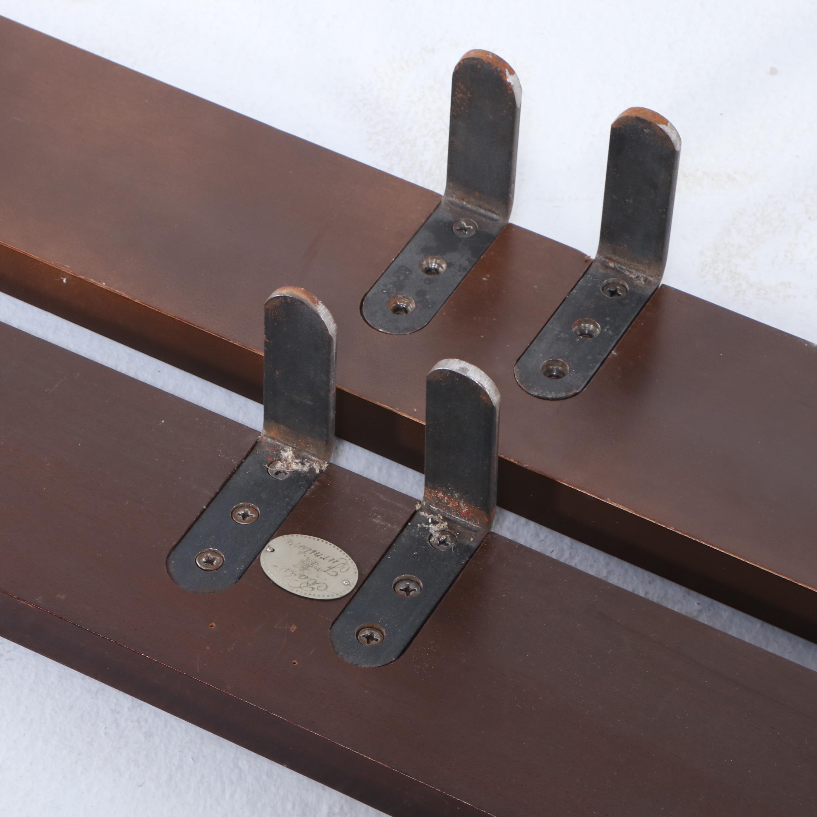 Baker Furniture Federal Style Mahogany King Size Bed Frame with Step Stool