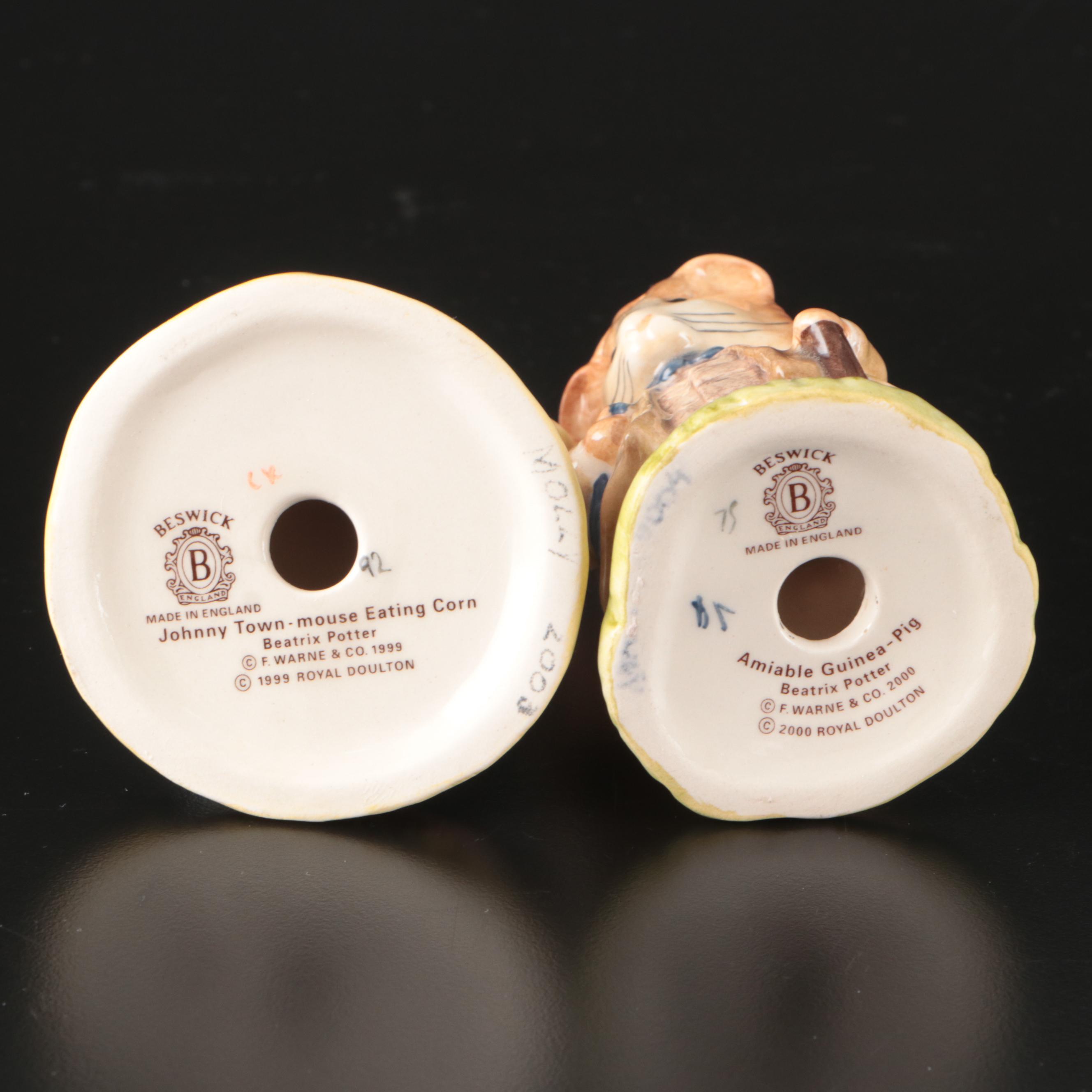 Beatrix Potter Ceramic "Peter Rabbit" and Other Animal Figures